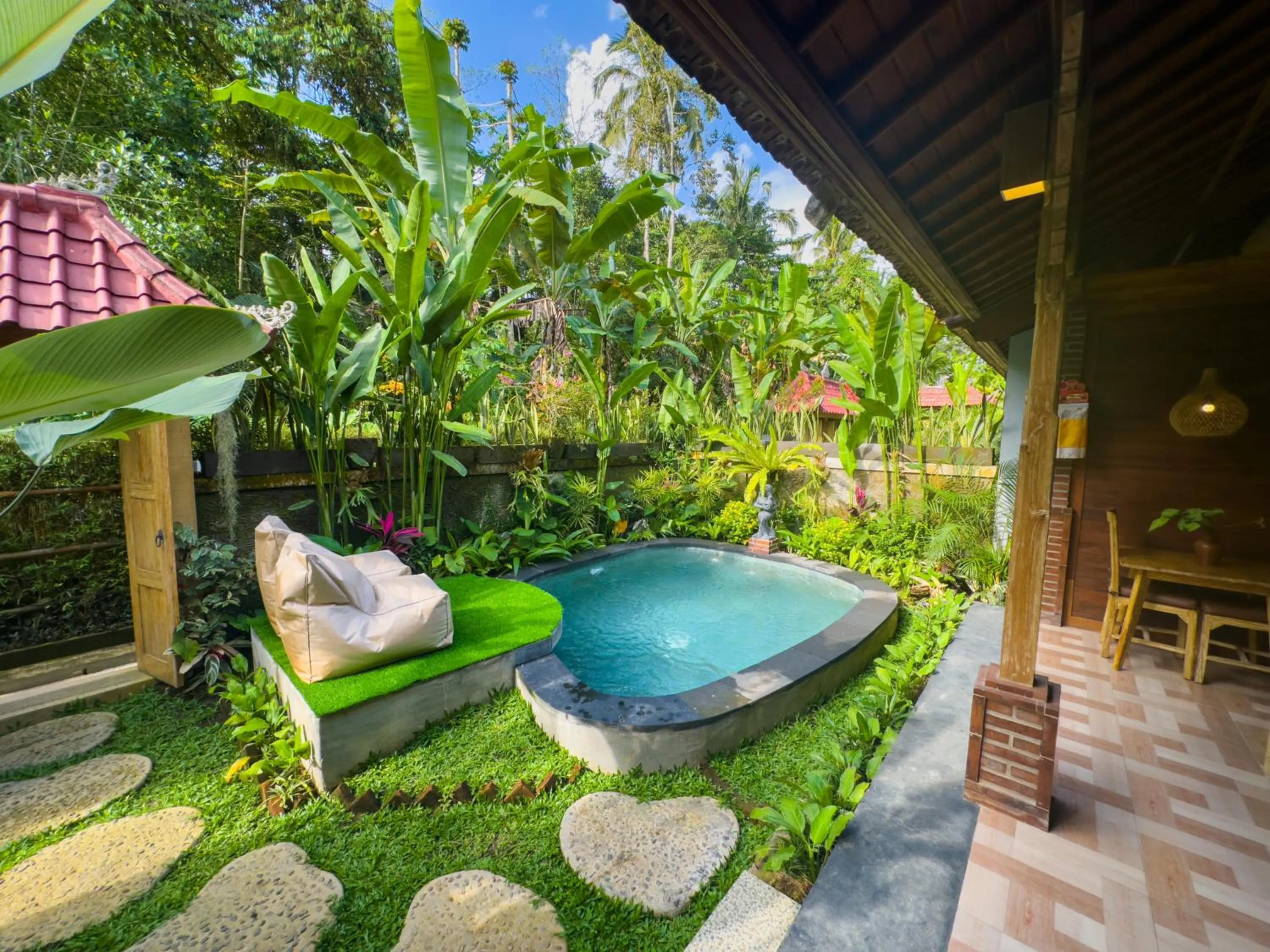Pool view in Prayatna Villas