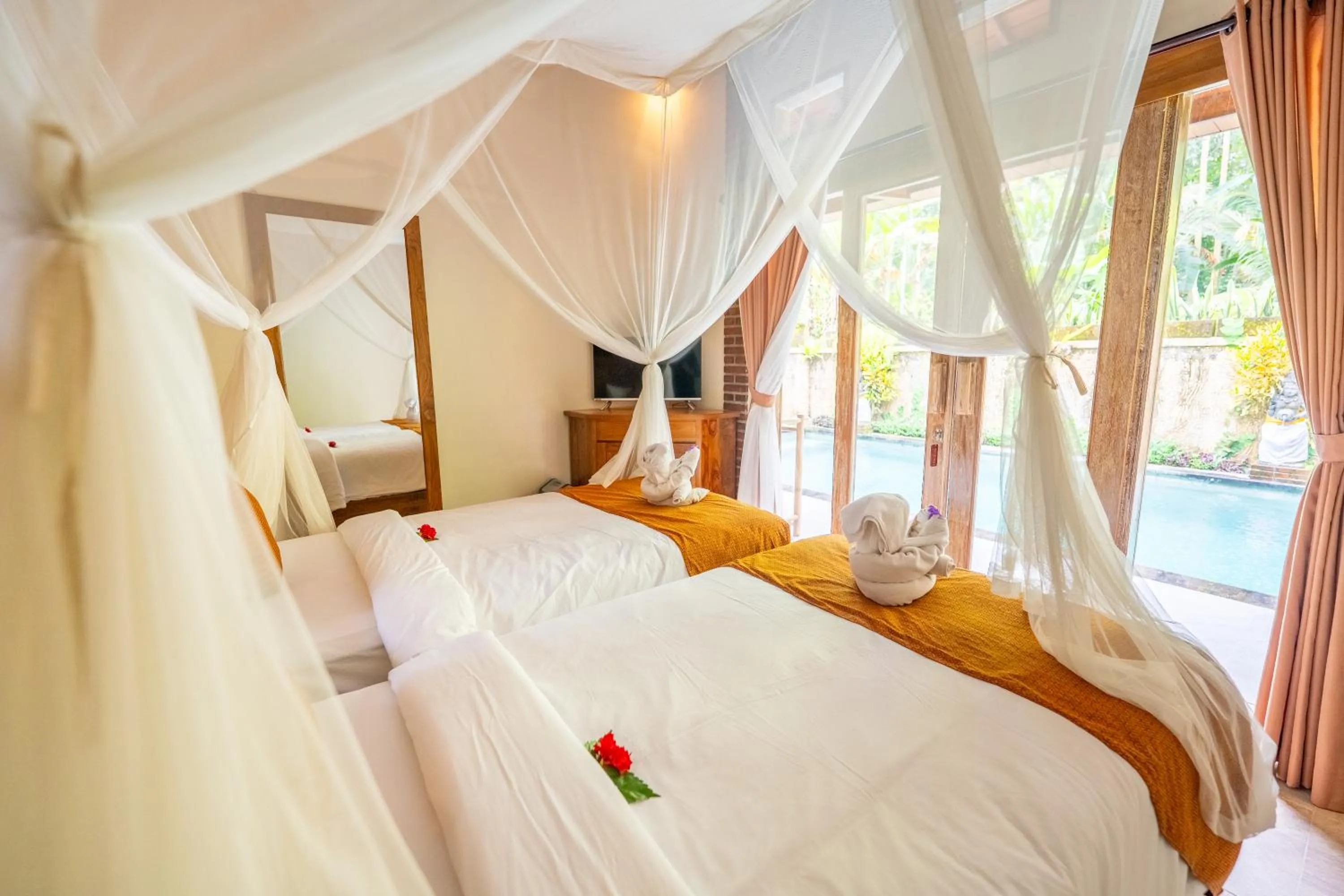 Bed in Prayatna Villas