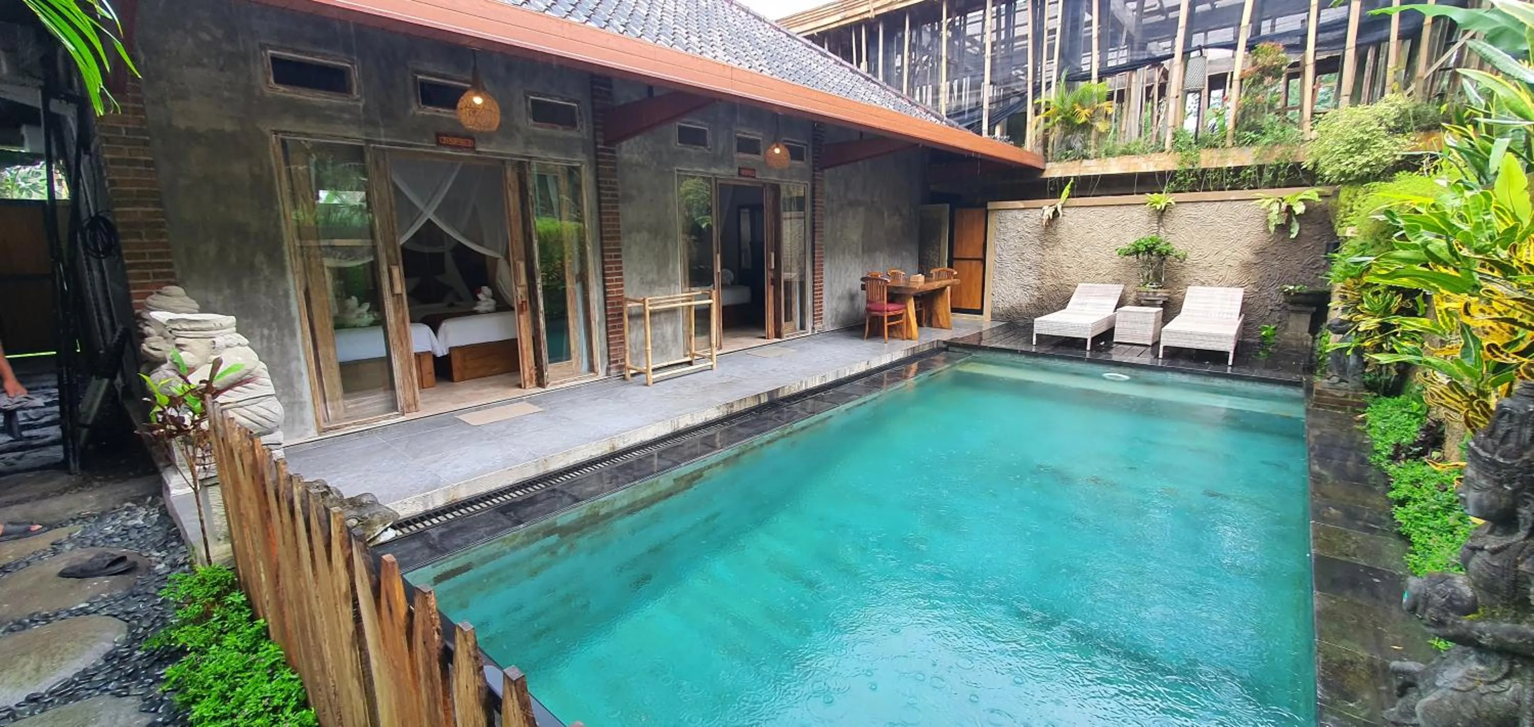 Pool view in Prayatna Villas
