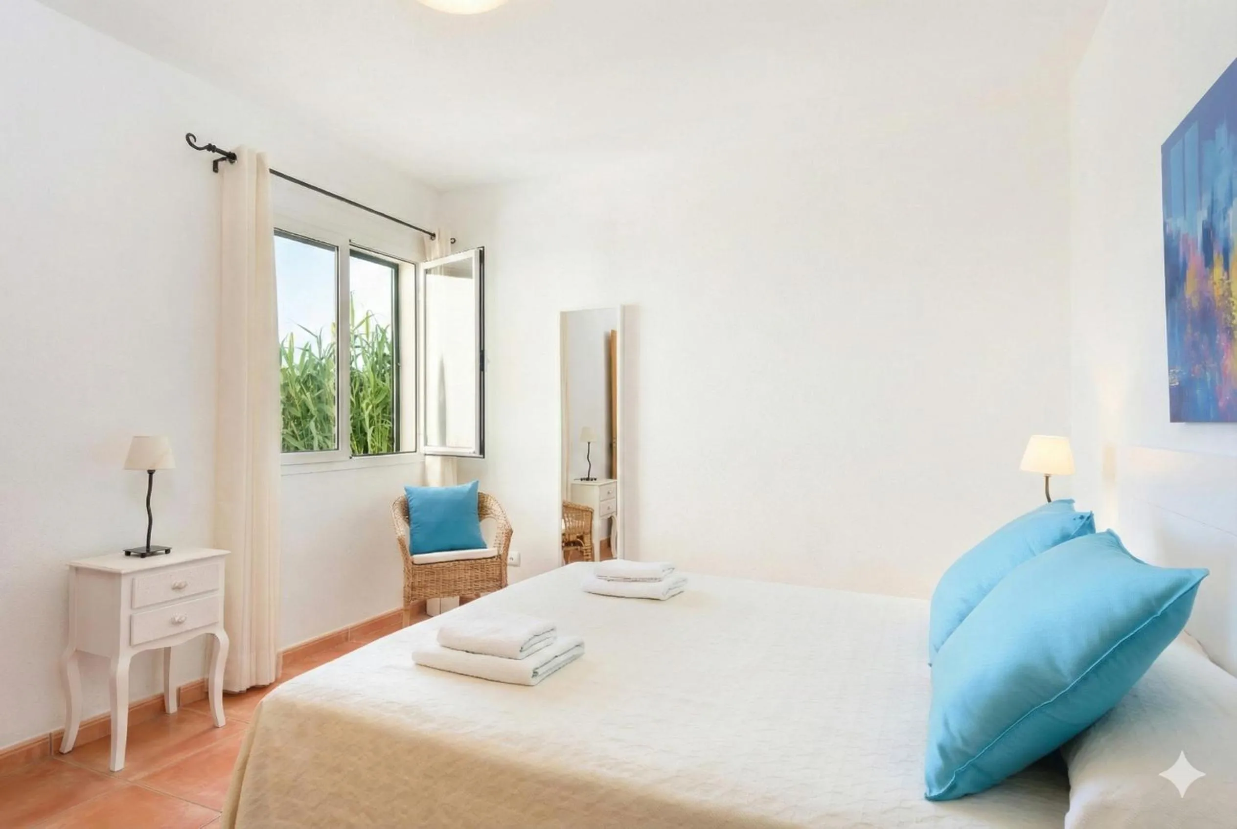 Bedroom, Bed in Villa Rose
