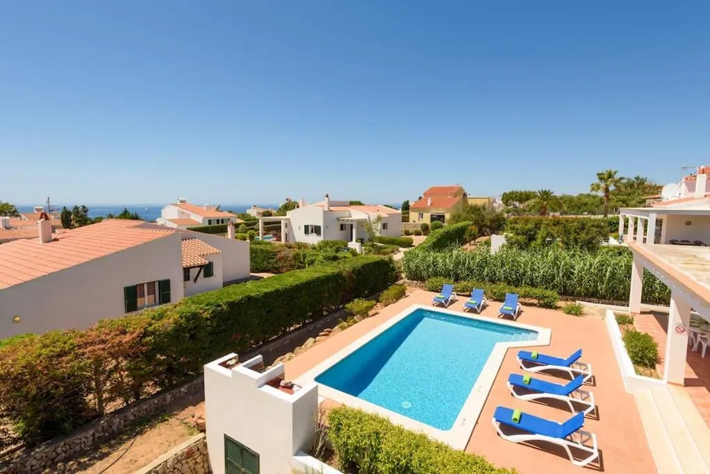 Pool view in Villa Rose