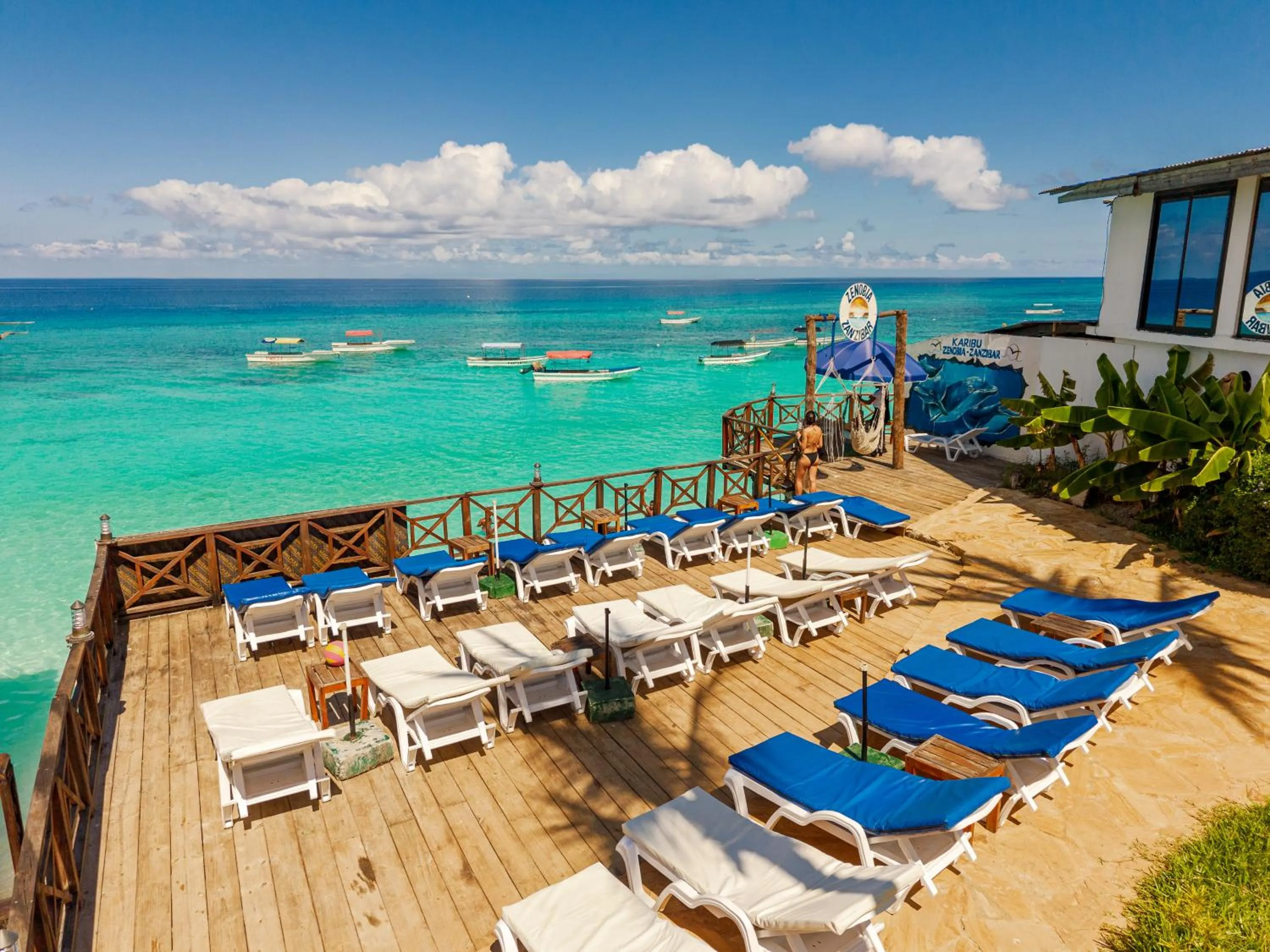 sunbed in Zenobia Beach Resort