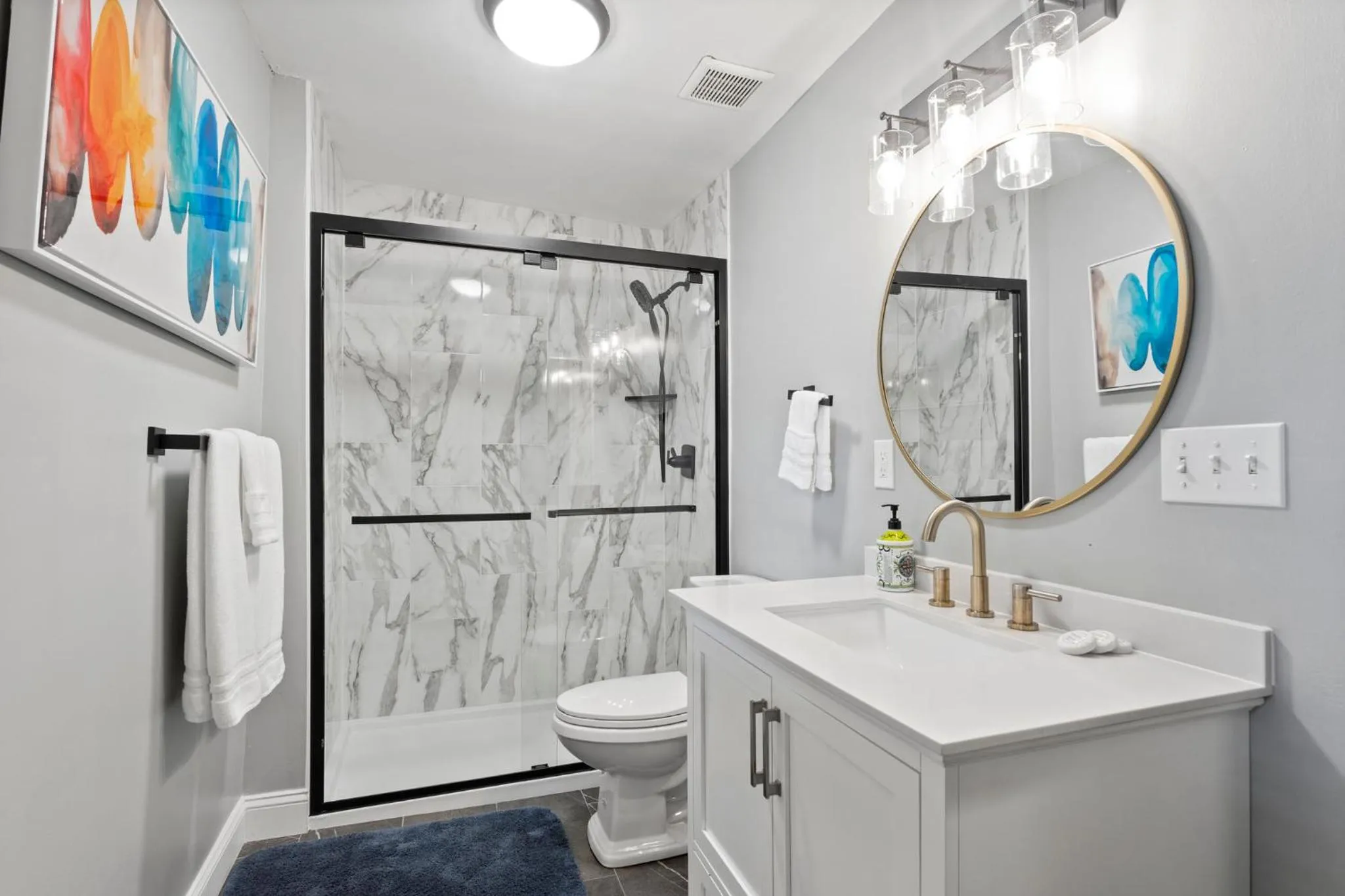 Shower in The Dobbs Atlanta Beltline - Luxury & Location, 1 Mile to Downtown Atlanta