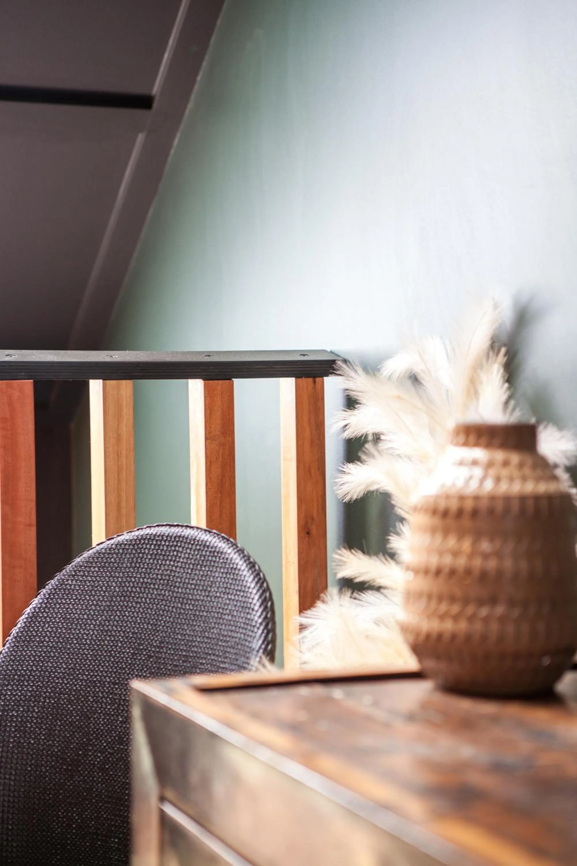 Decorative detail in The Barn, designers dream beach hideaway