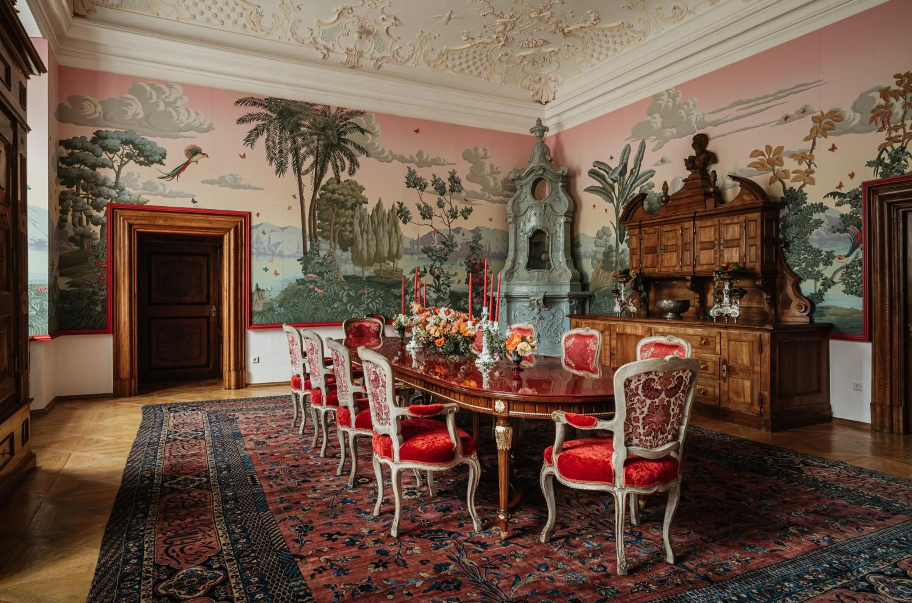 Seating area in Hotel Schloss Leopoldskron