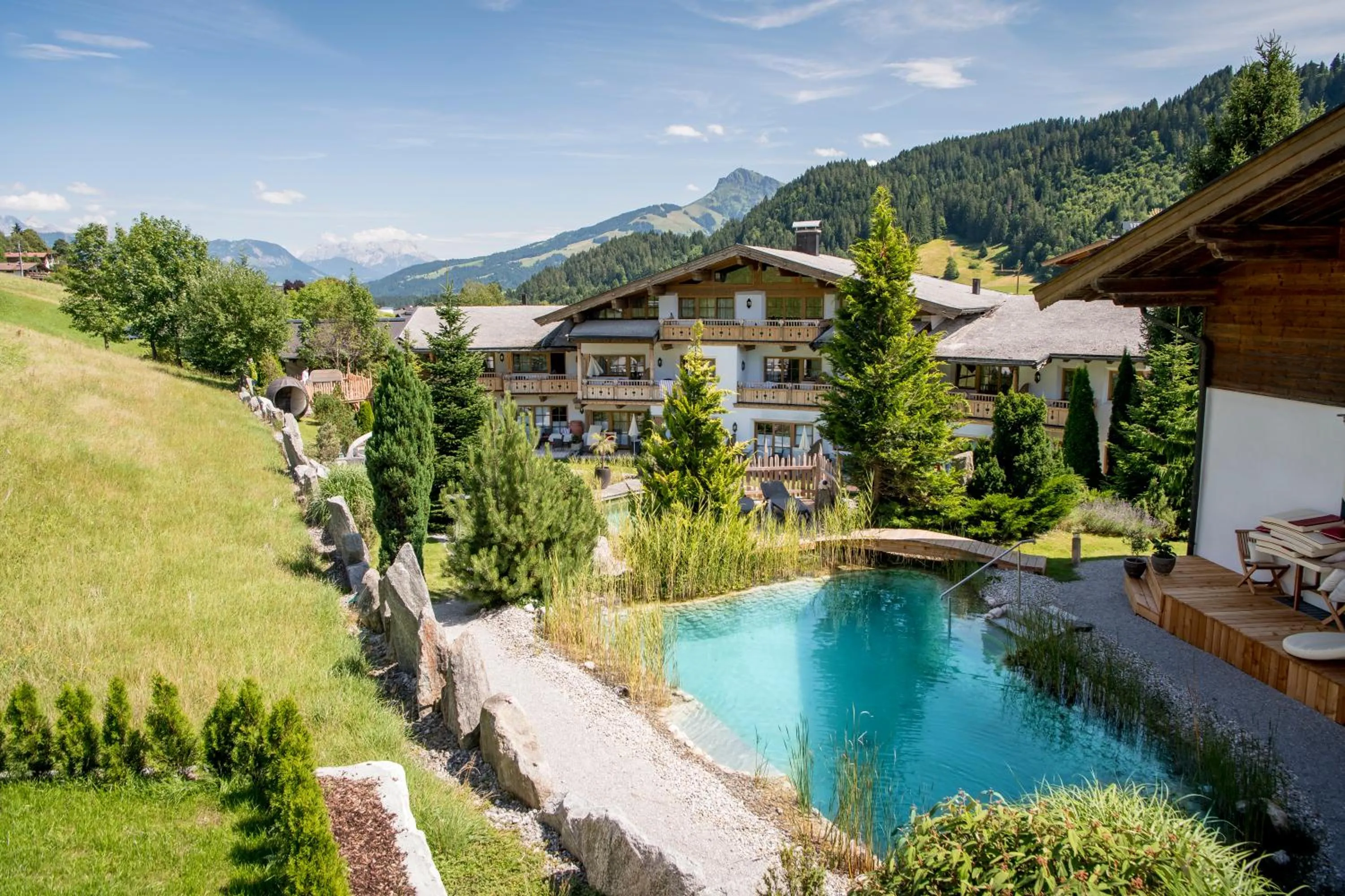 Swimming pool in Vitalhotel Sonnenhof