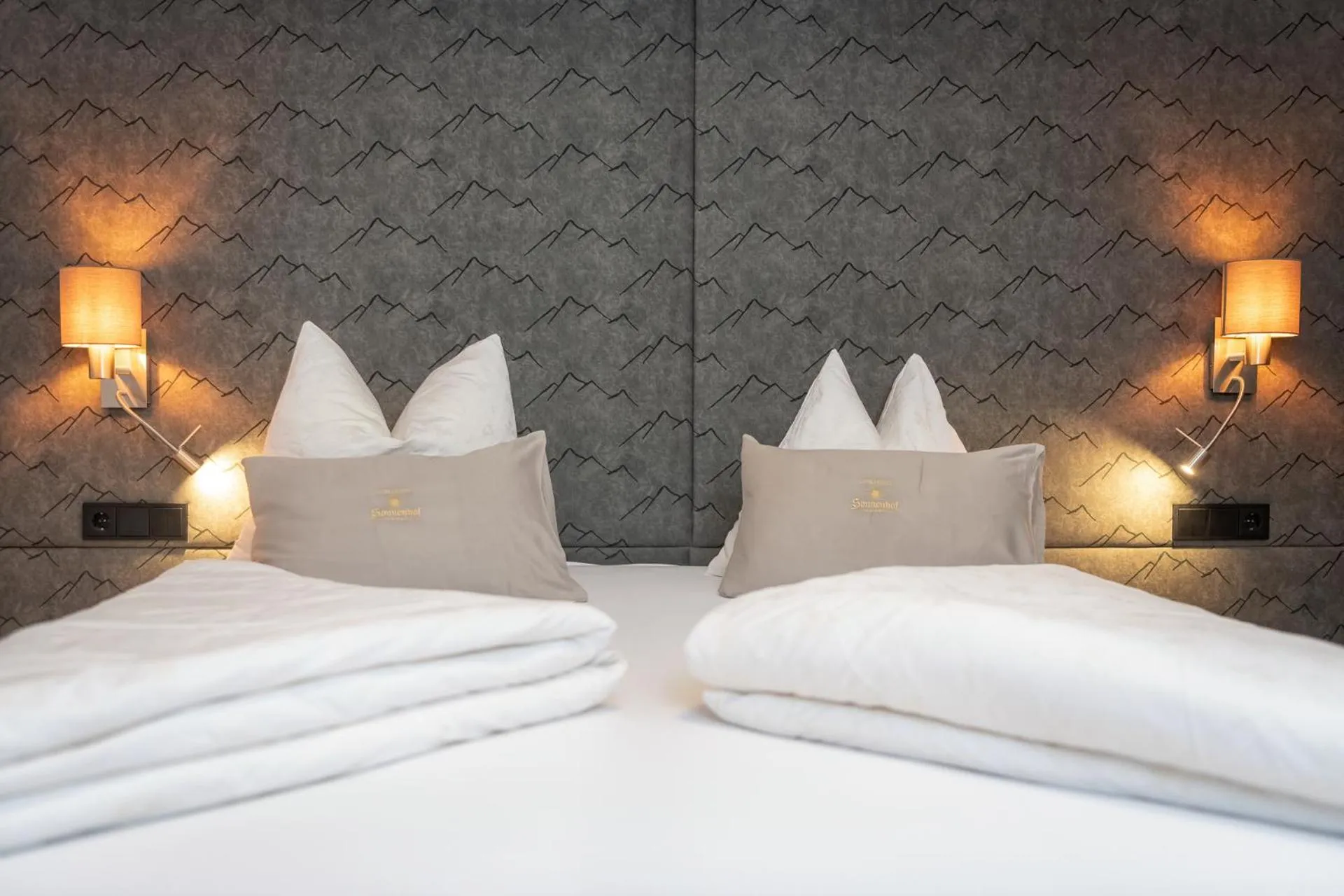 Bed in Vitalhotel Sonnenhof