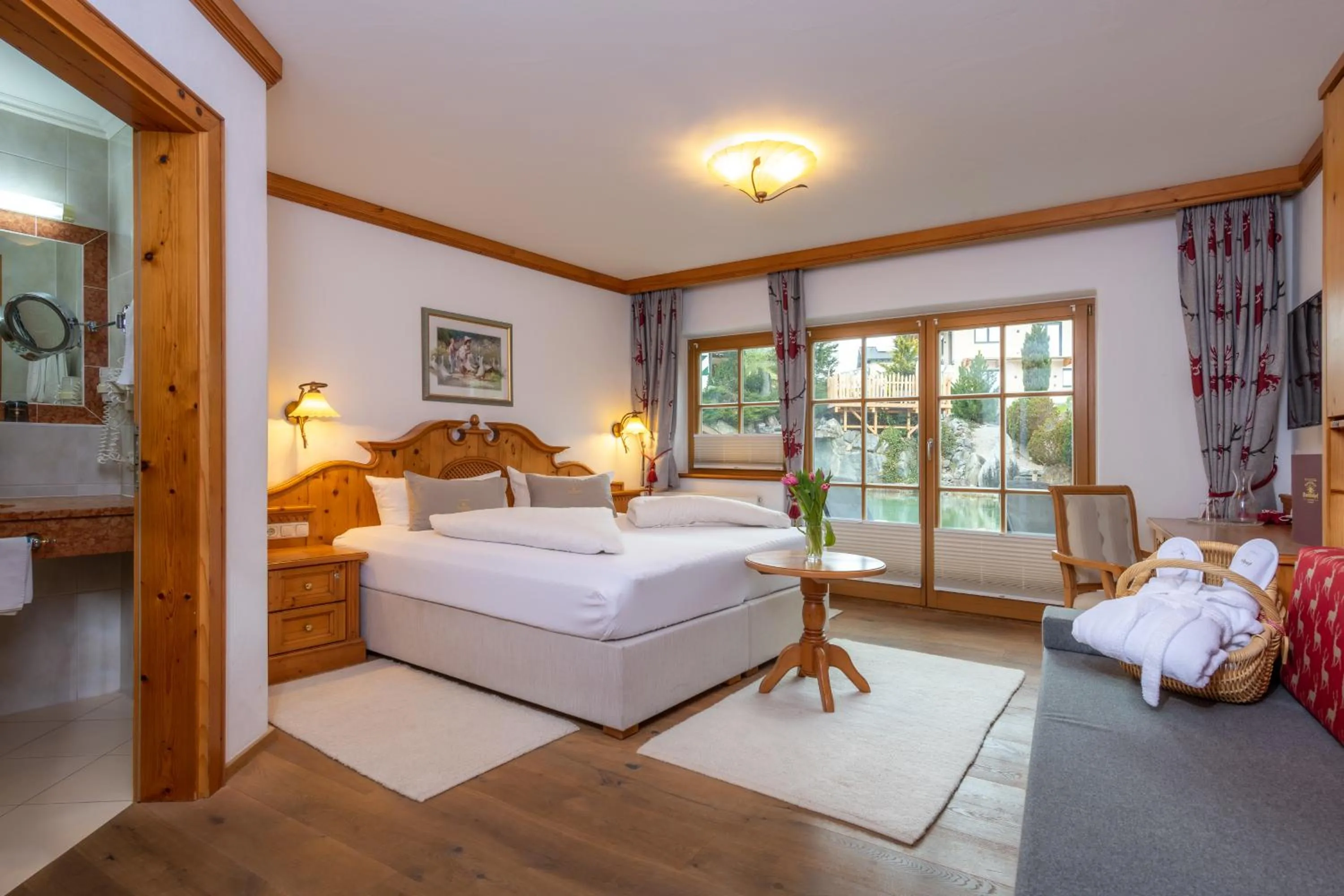 Bed in Vitalhotel Sonnenhof