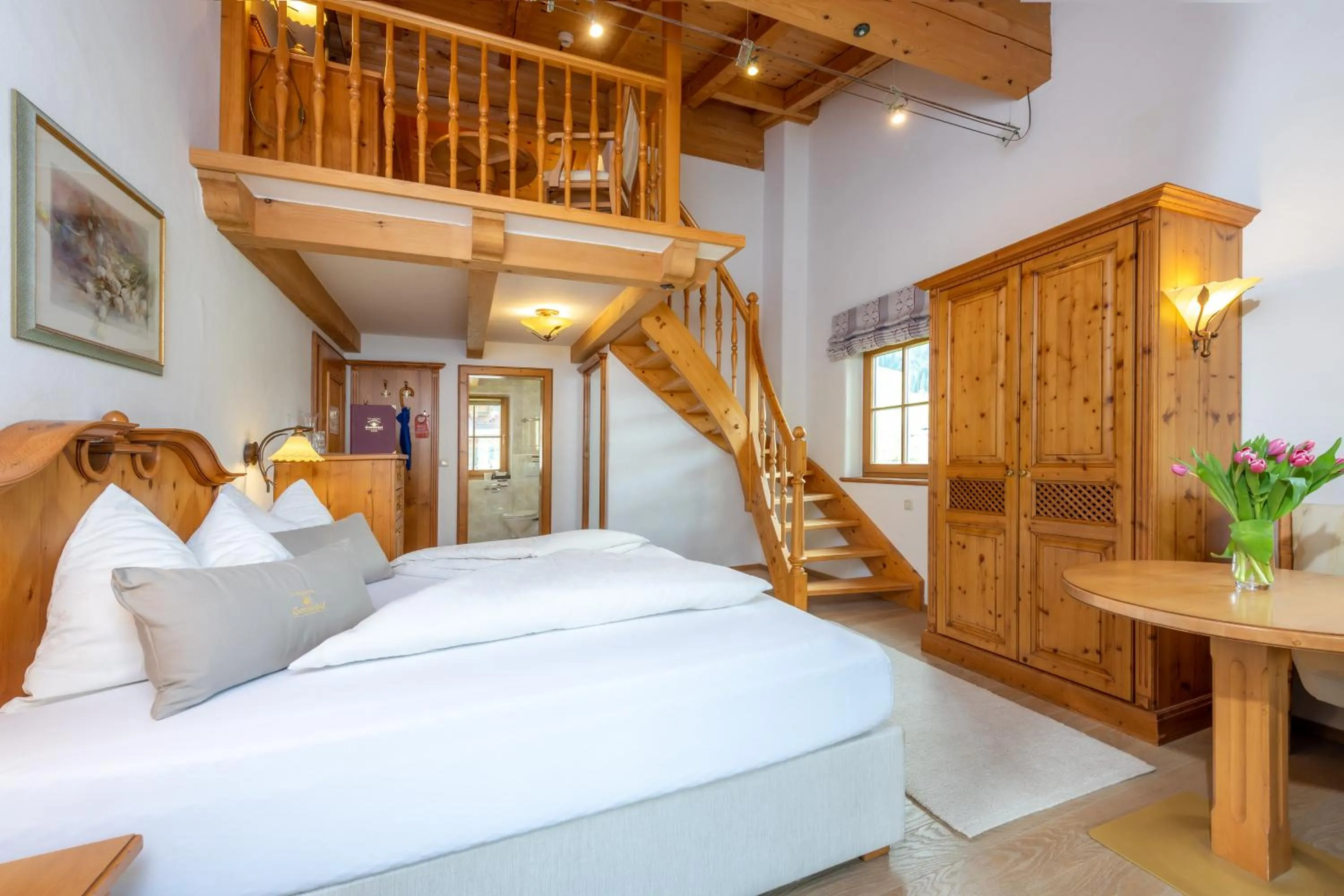 Bed in Vitalhotel Sonnenhof