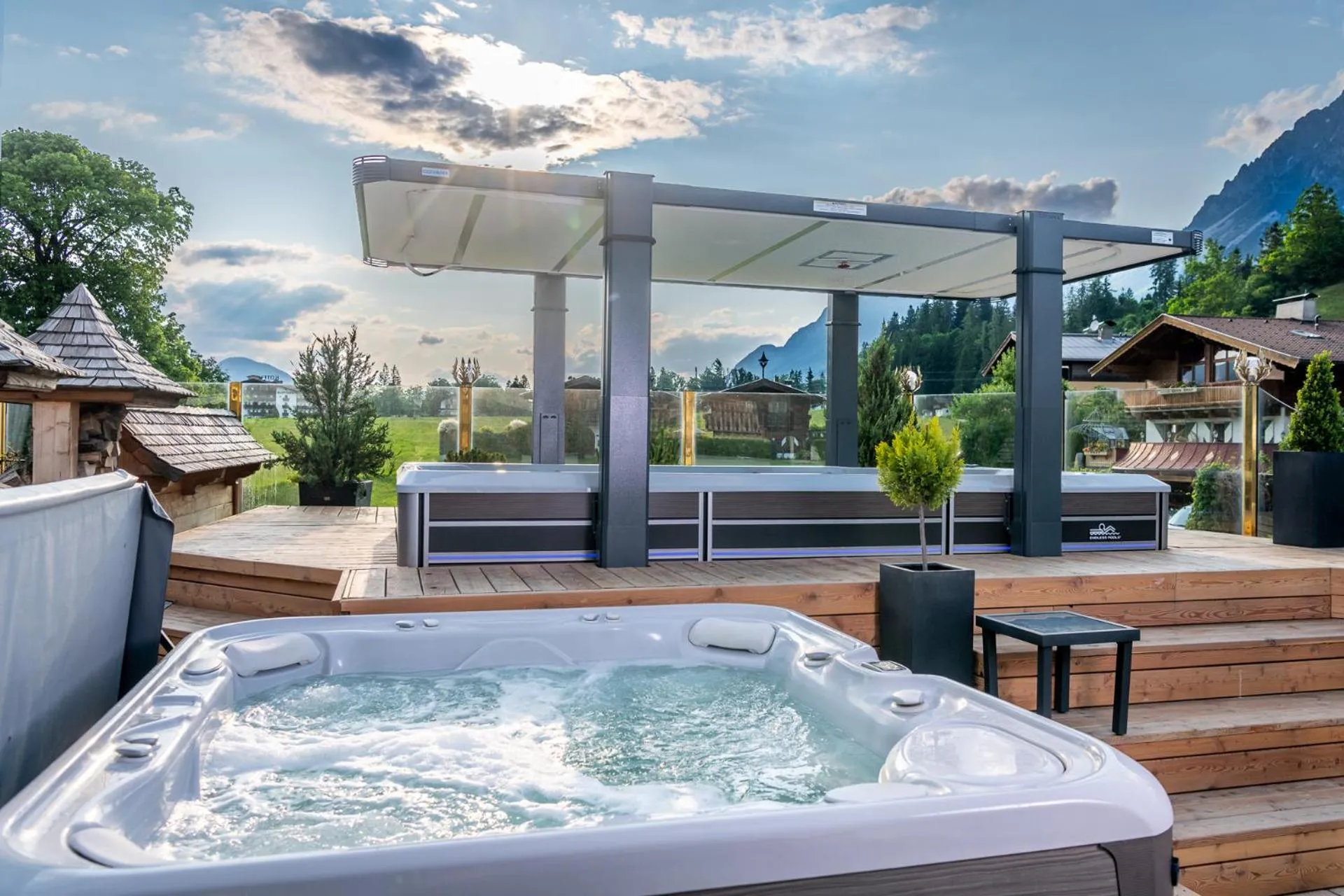 Hot Tub in Vitalhotel Sonnenhof