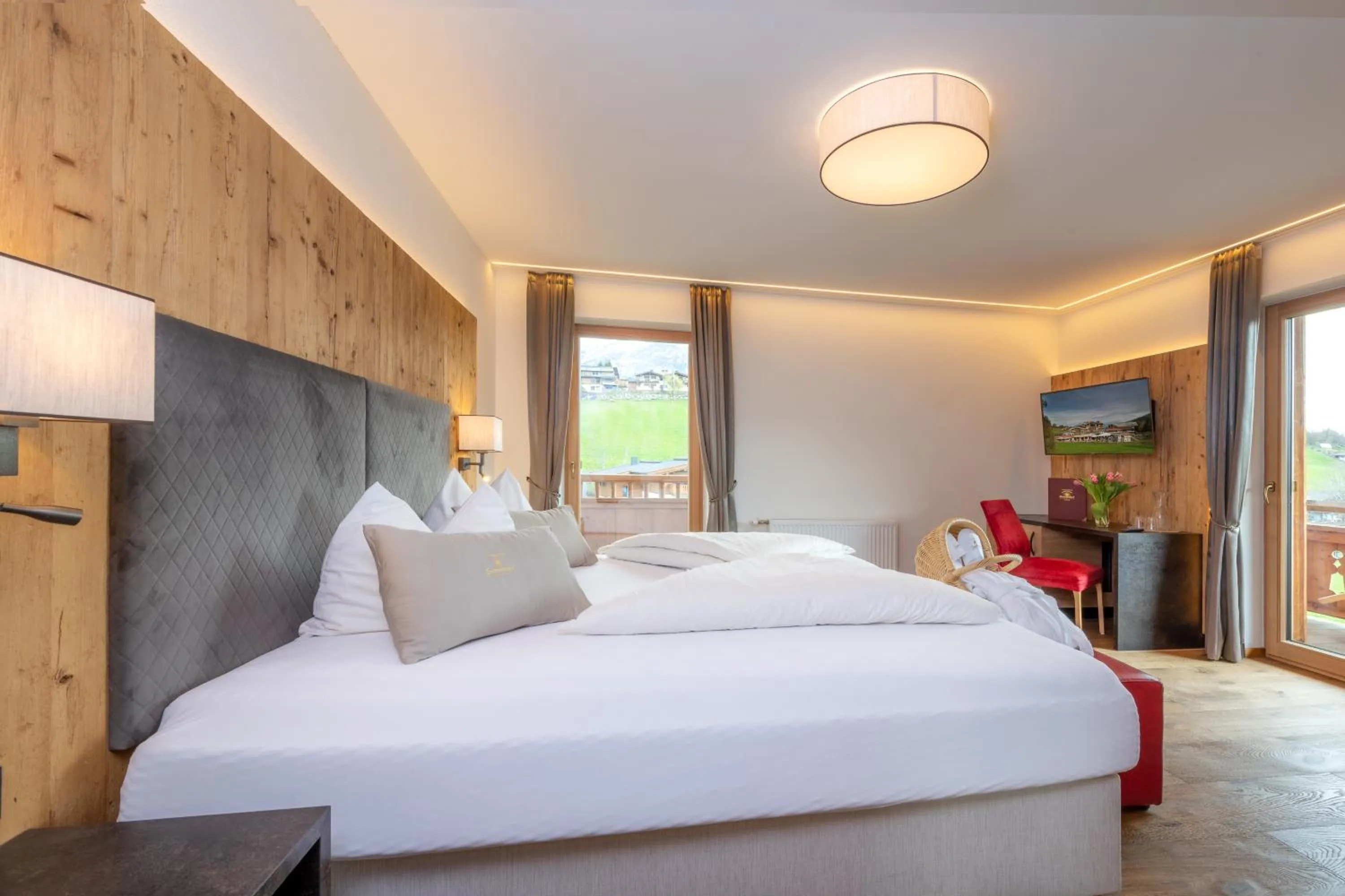 Bed in Vitalhotel Sonnenhof