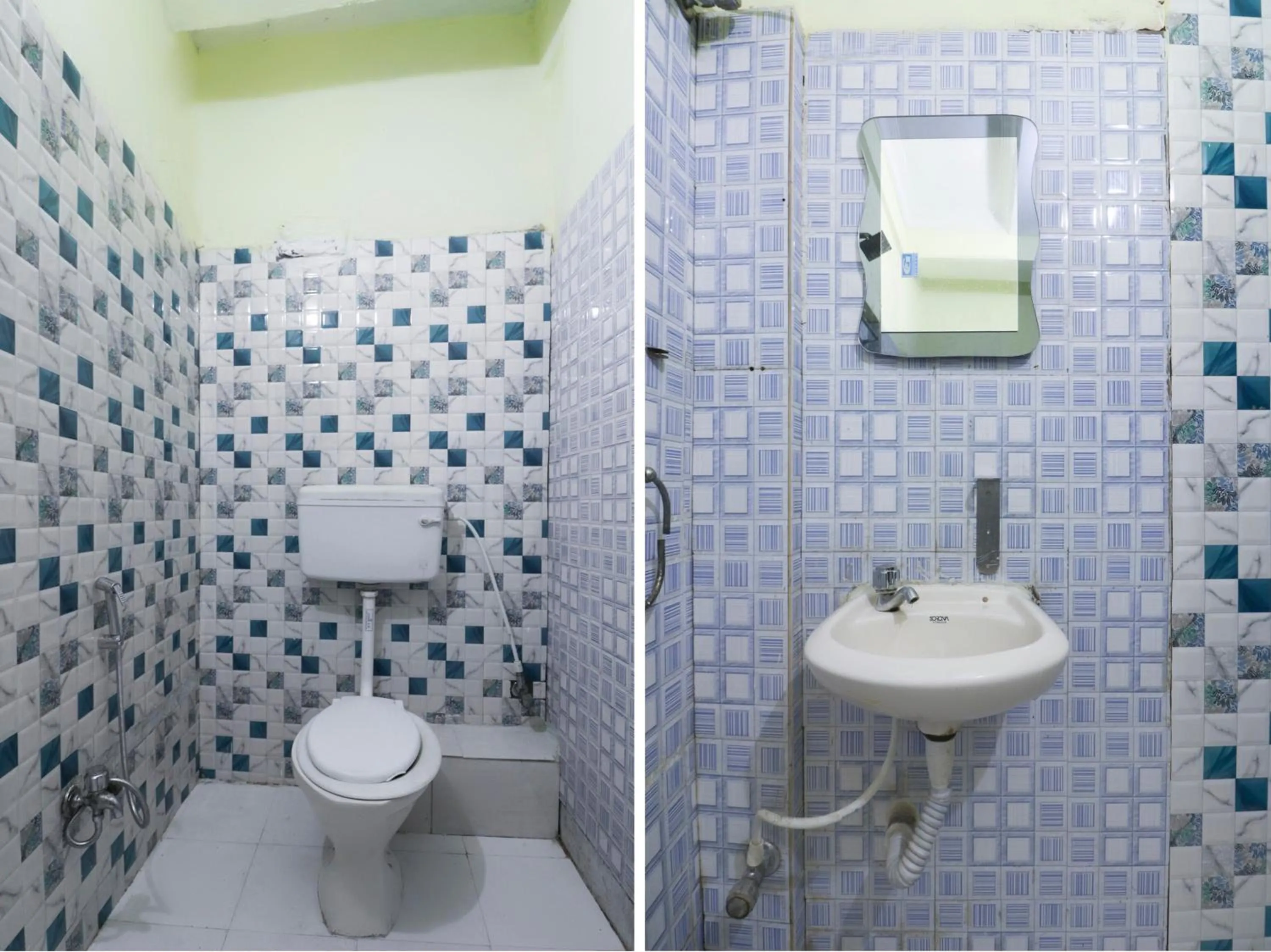 Bathroom in Hotel O Home Cozy Studio Collage Square Hotel Maya International Near St. Thomas's Church