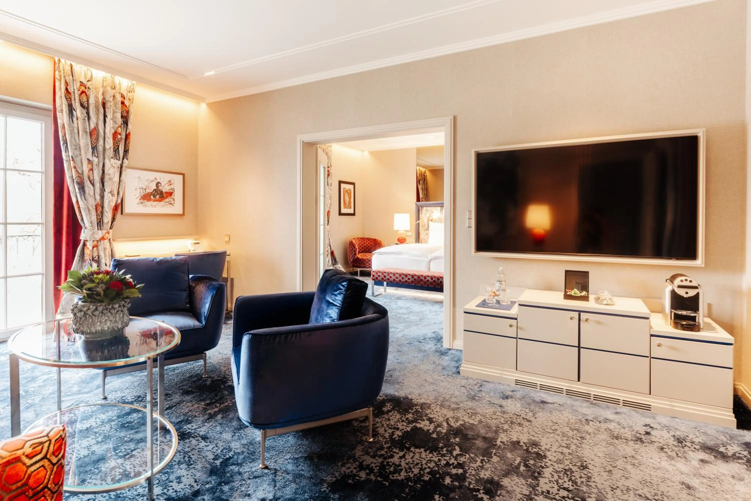 Seating area in Hotel Schloss Seefels