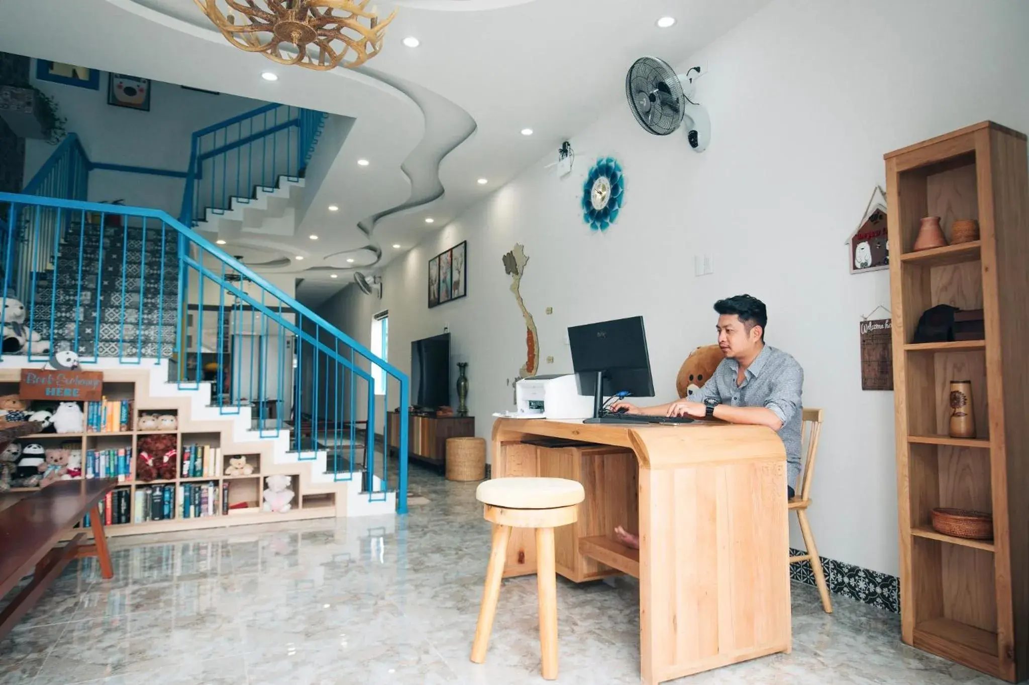 Lobby or reception in Hoi An Lazy Bear Hostel Lobby or reception in Hoi An Lazy Bear Hostel