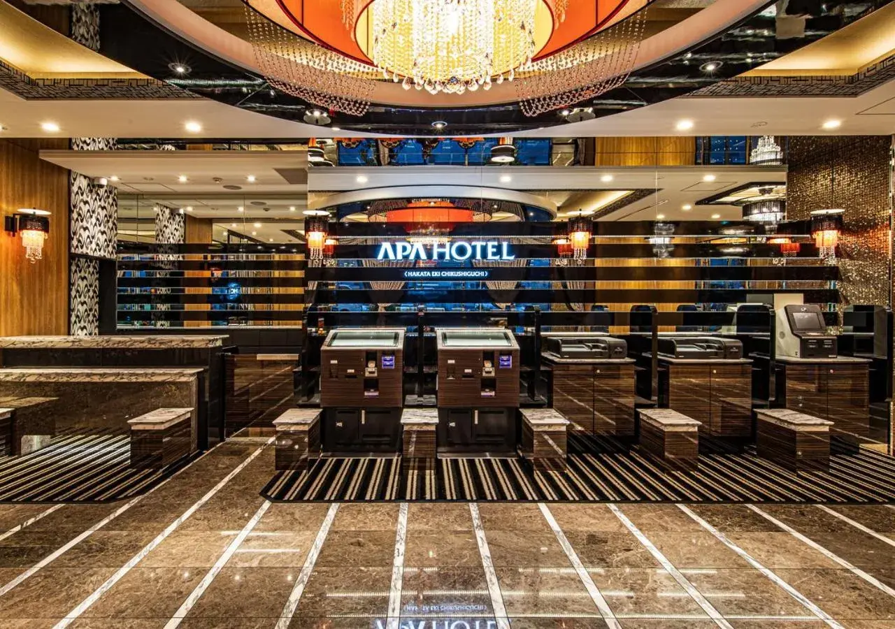 Lobby or reception in APA Hotel Hakataeki Chikushiguchi Lobby or reception in APA Hotel Hakataeki Chikushiguchi