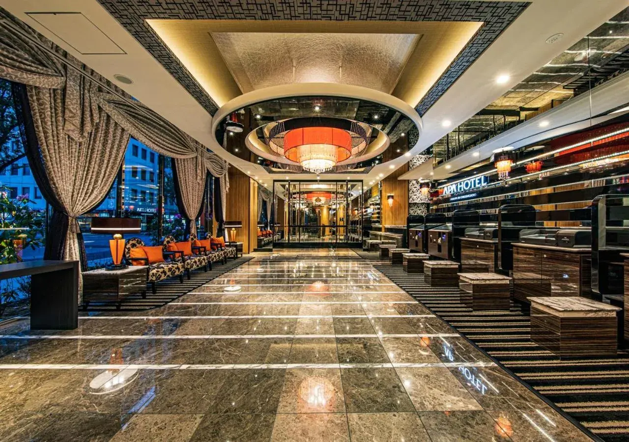 Lobby or reception in APA Hotel Hakataeki Chikushiguchi Lobby or reception in APA Hotel Hakataeki Chikushiguchi