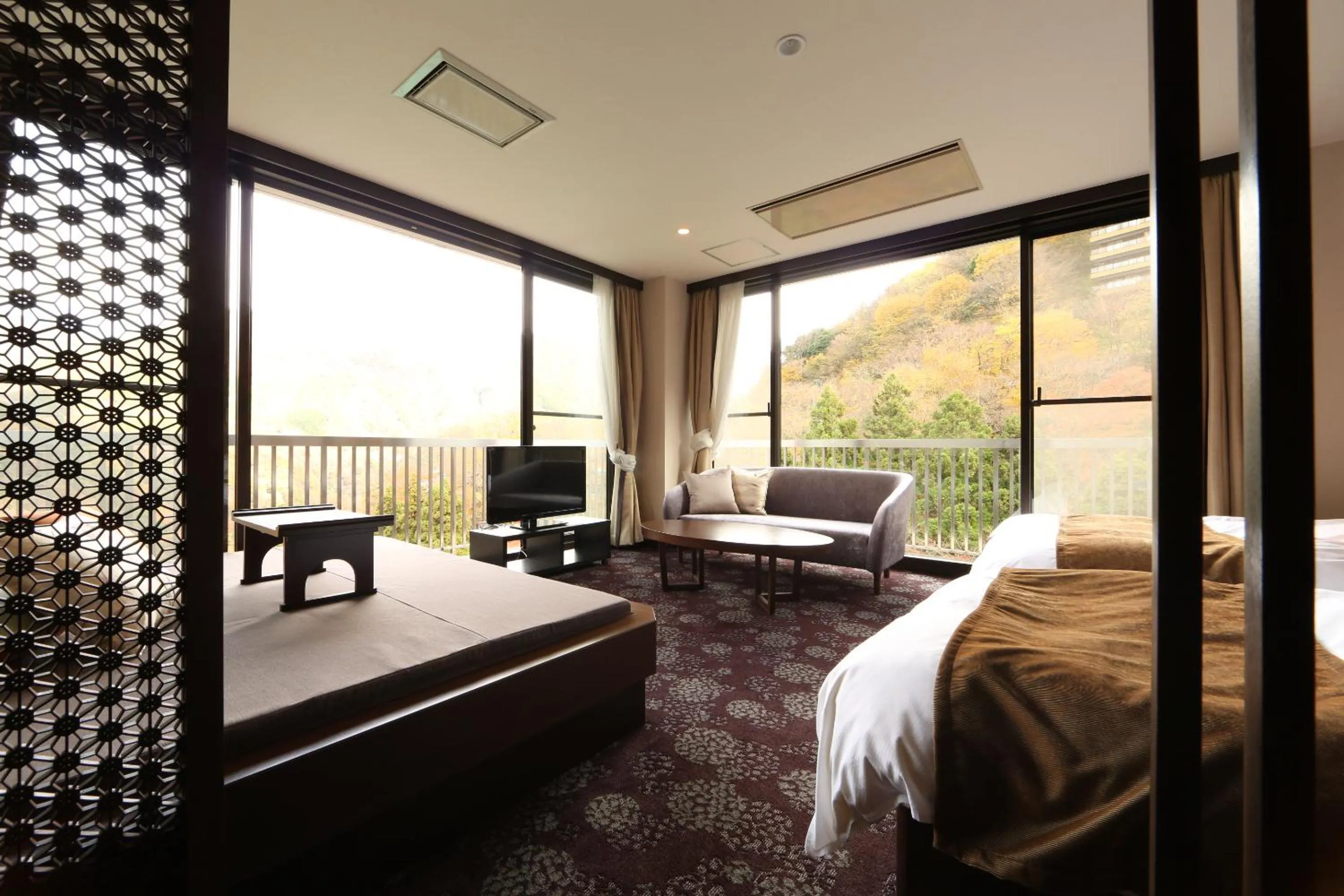 Bedroom, Bed in Hakone Nanase formerly known as Manatei Hakone