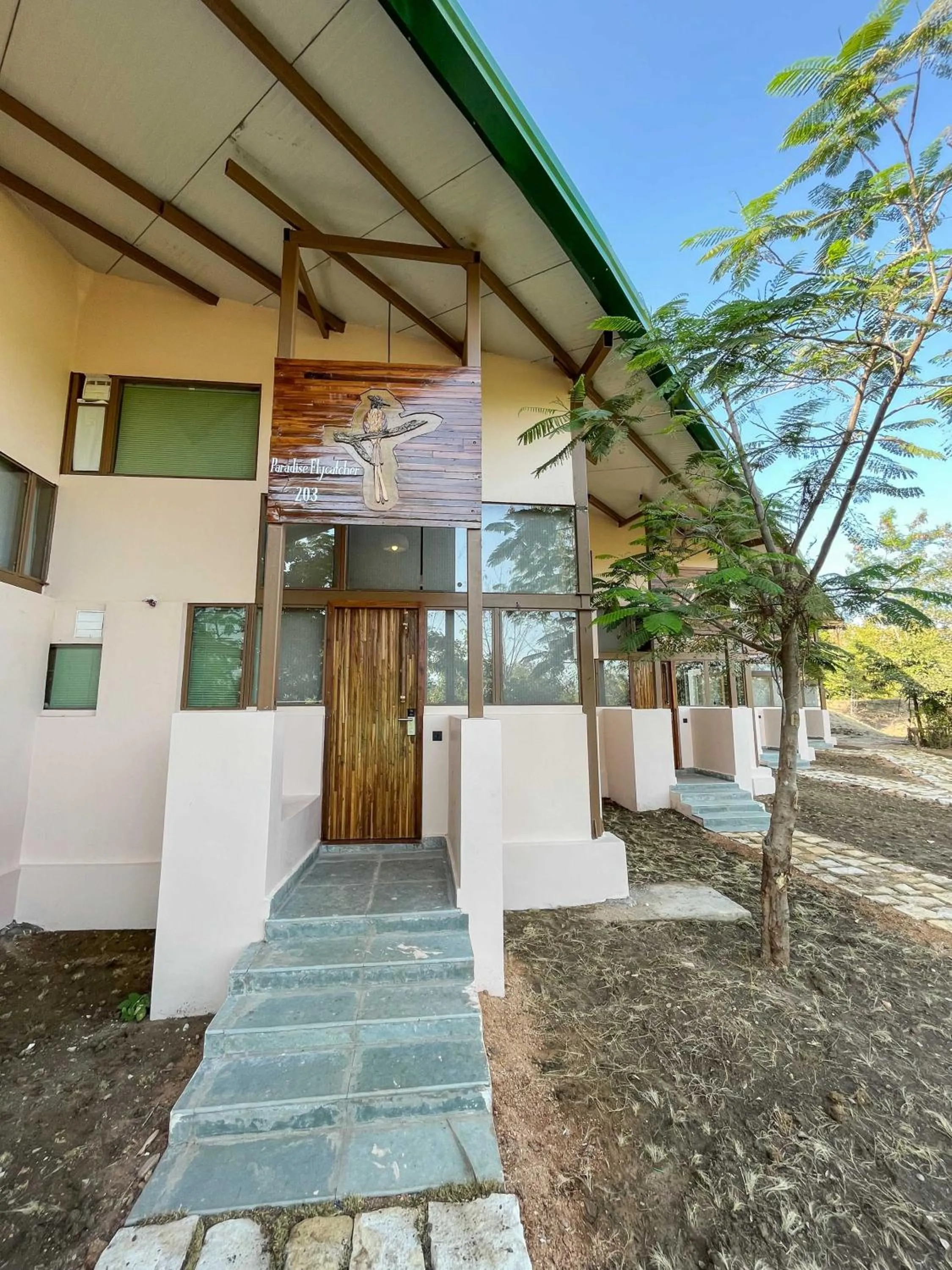 Facade/entrance in Tadoba Jungle Camp