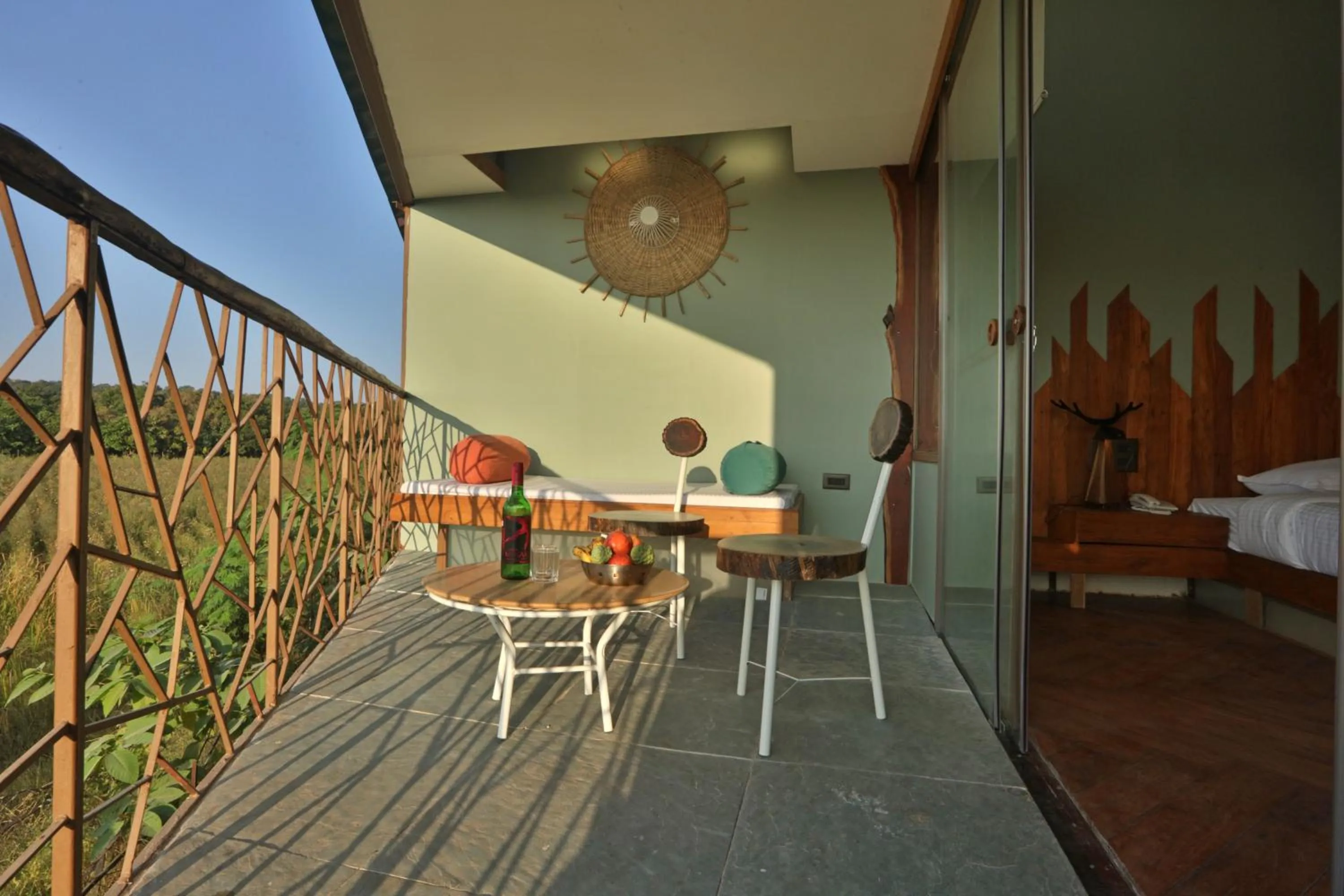 Balcony/Terrace in Tadoba Jungle Camp