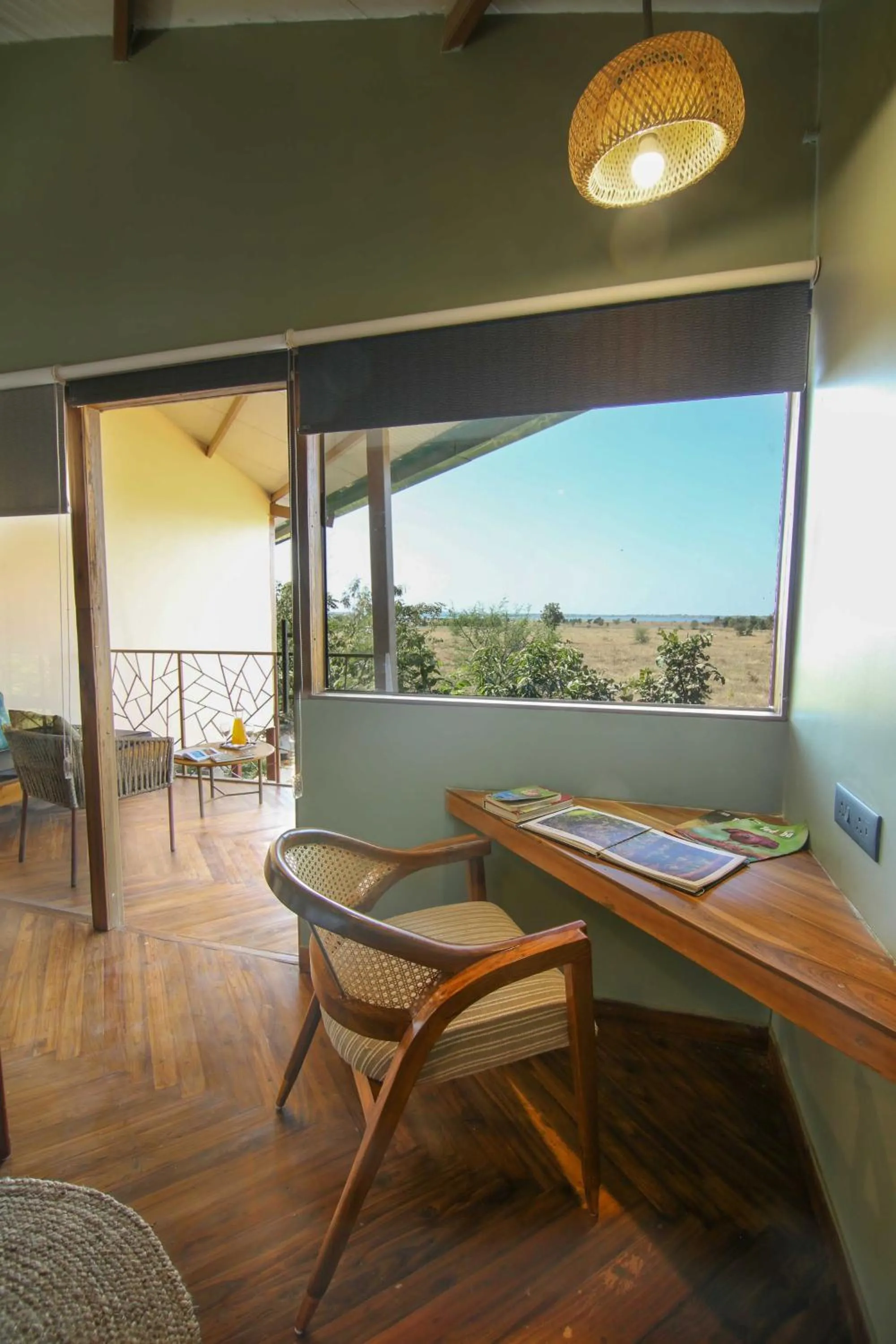 Seating area in Tadoba Jungle Camp