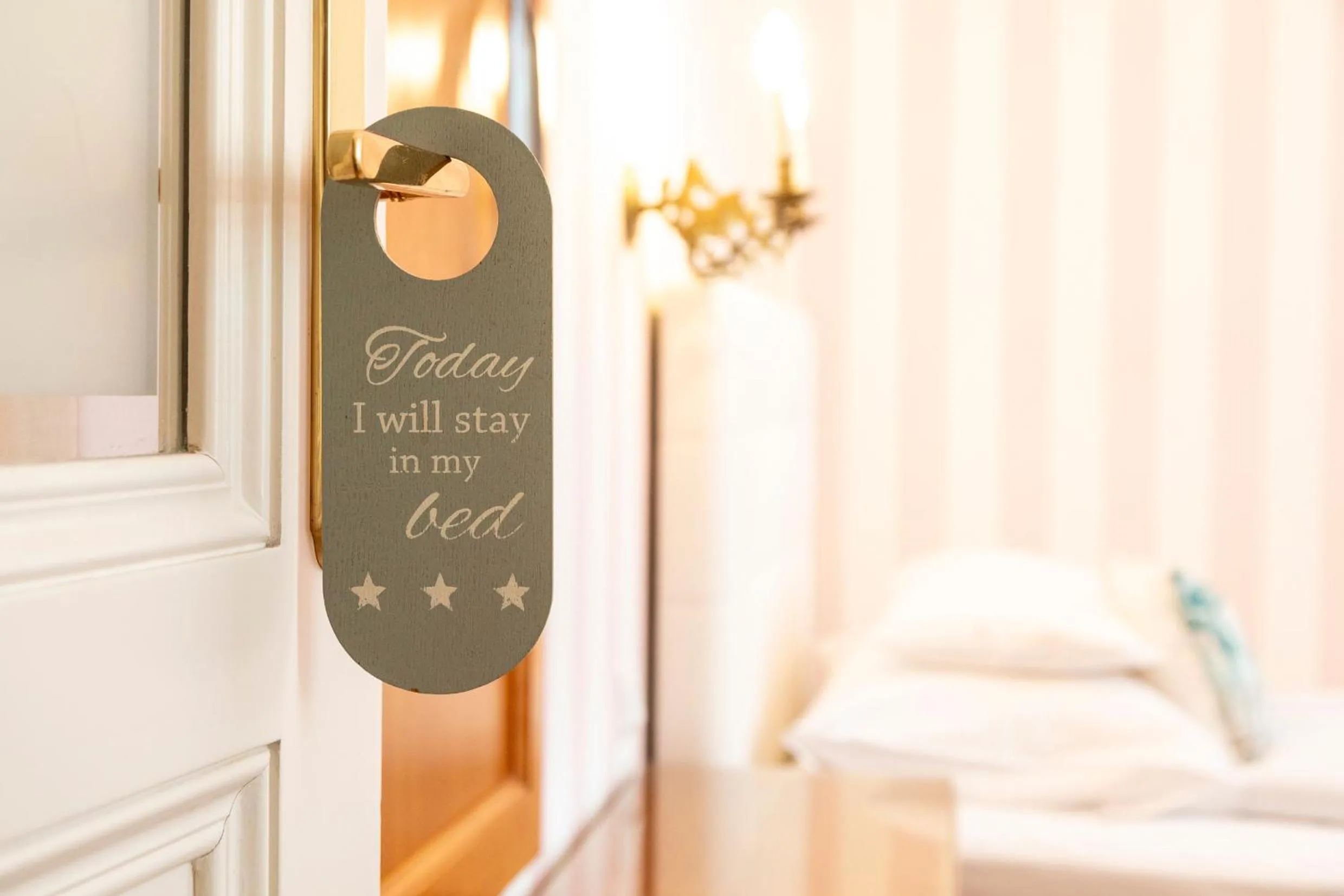 Bed in Hotel Schwalbe