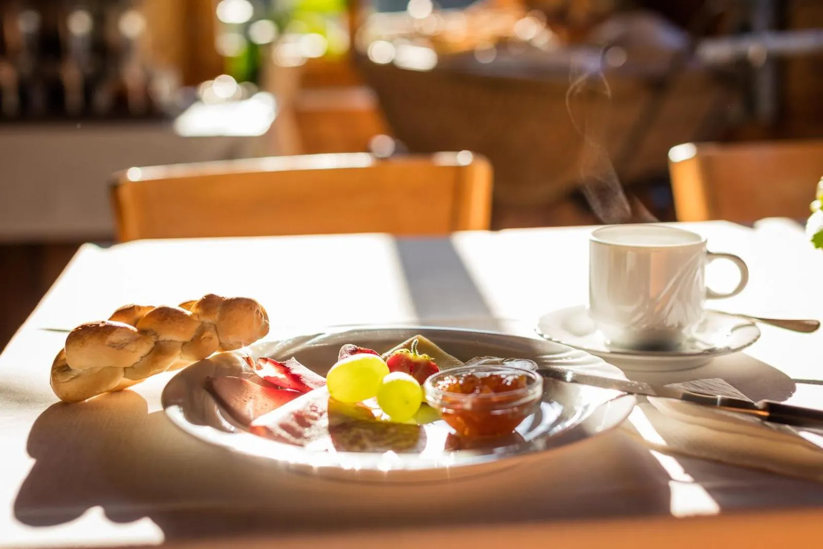 Buffet breakfast in Hotel Breithorn