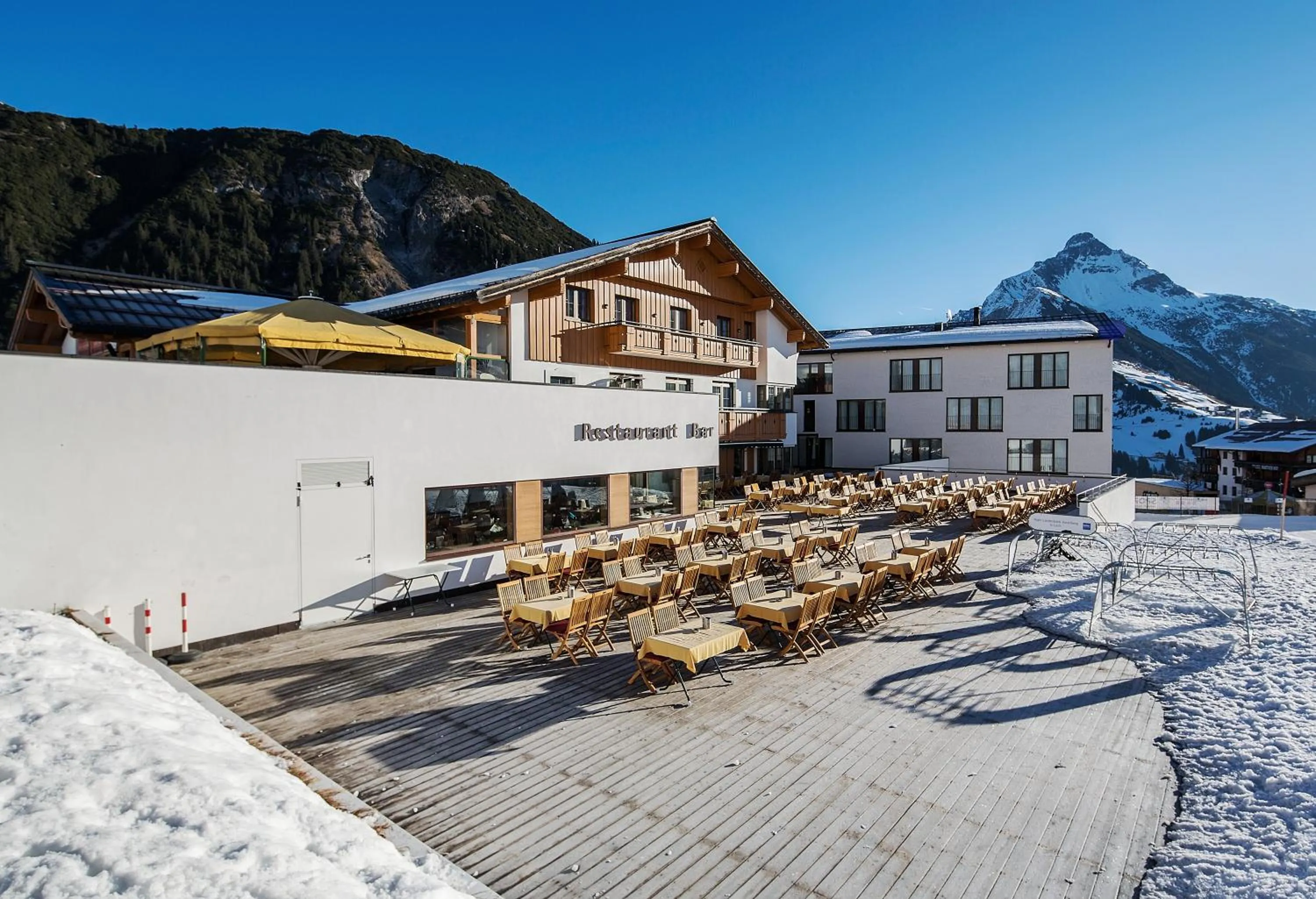 Balcony/Terrace in Hotel Steffisalp