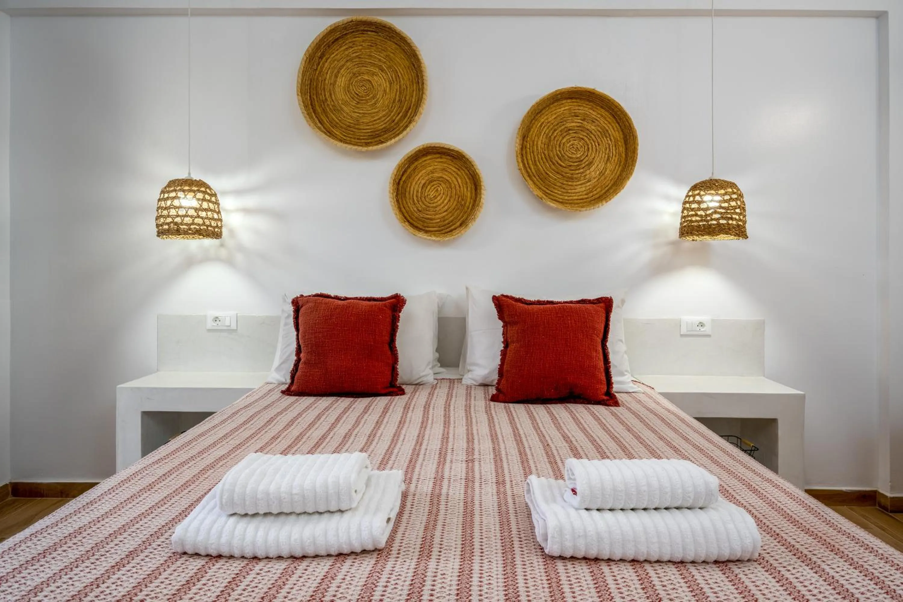 Bed in Afroditi Superior Apartments