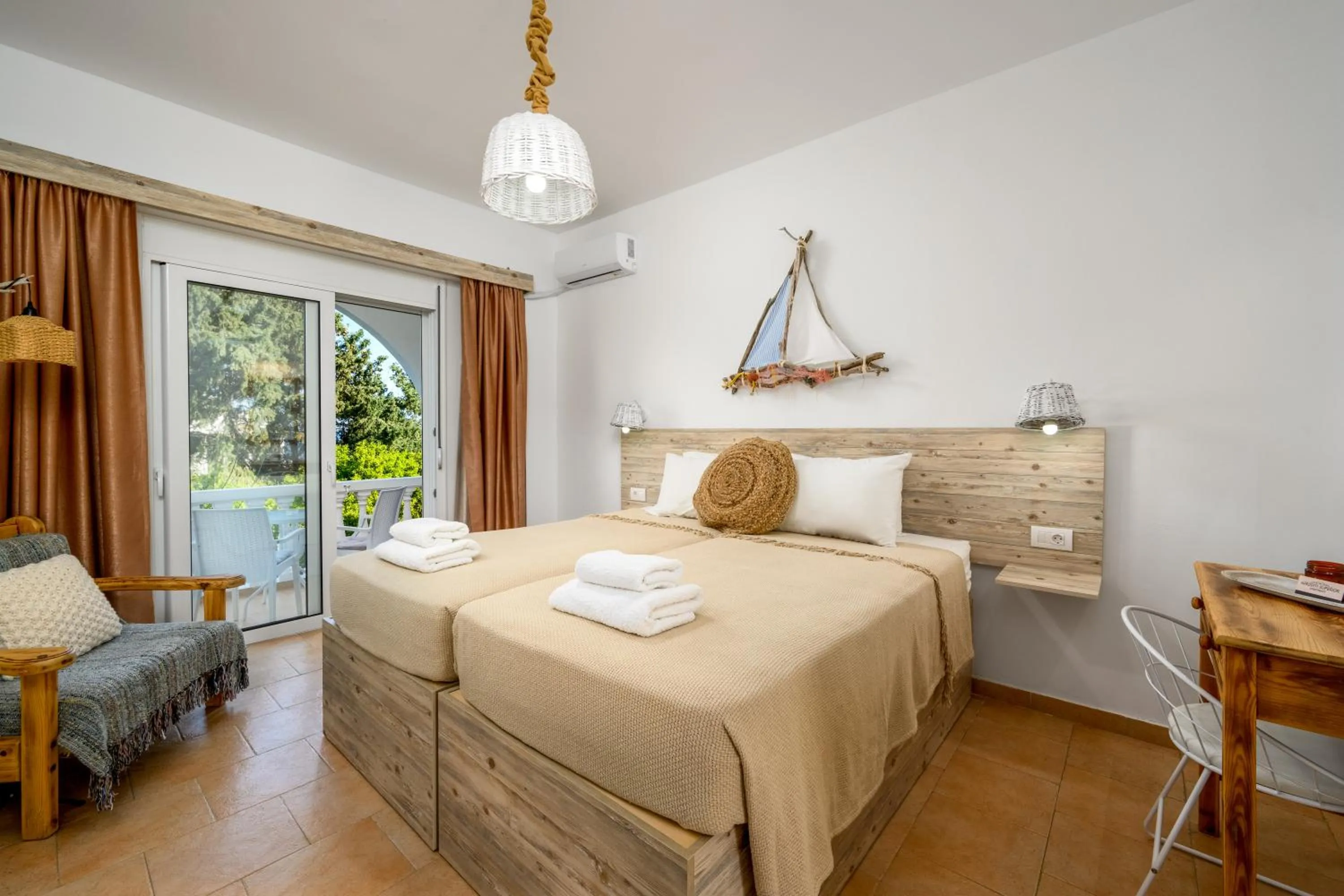 Bedroom, Bed in Afroditi Superior Apartments