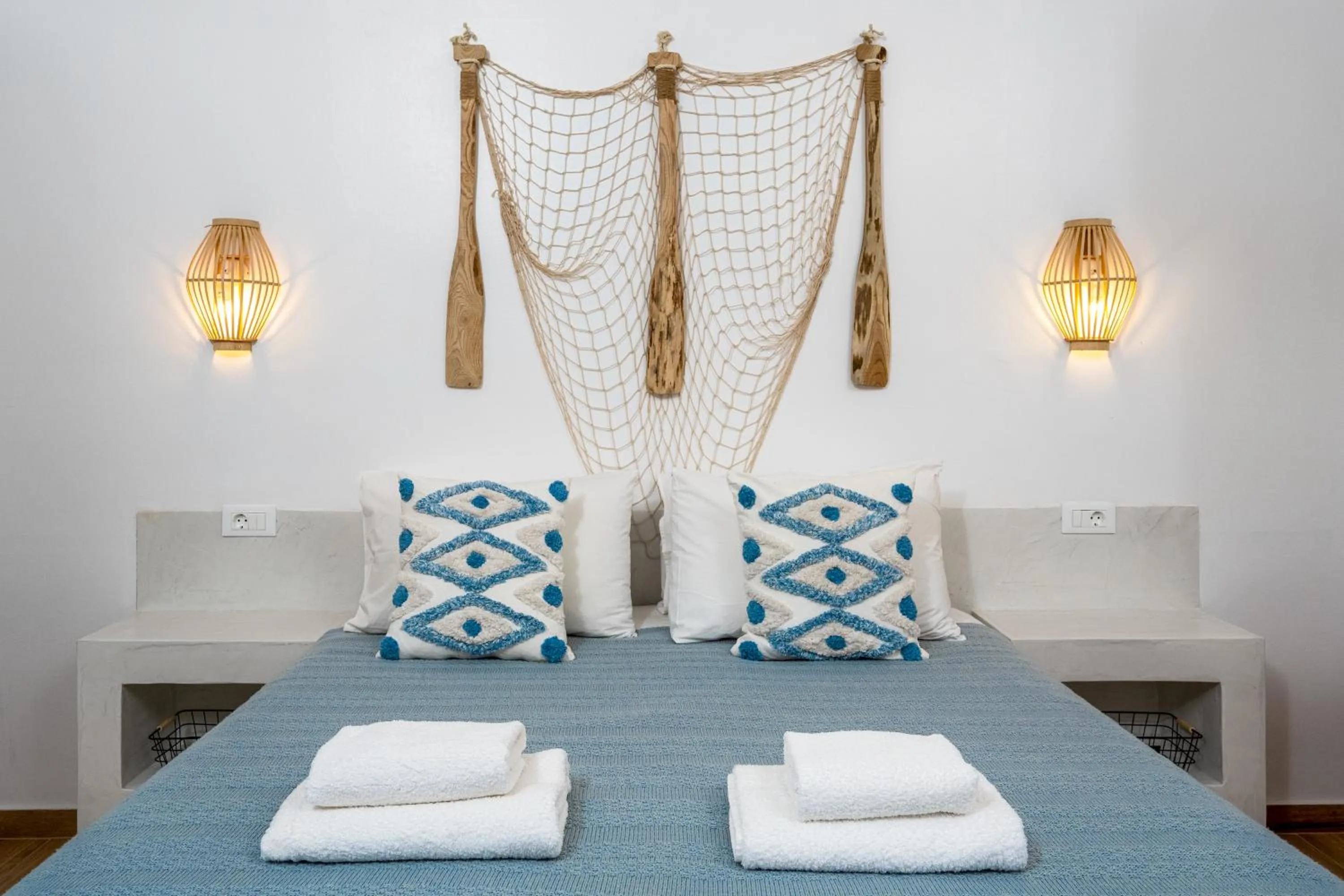 Bed in Afroditi Superior Apartments