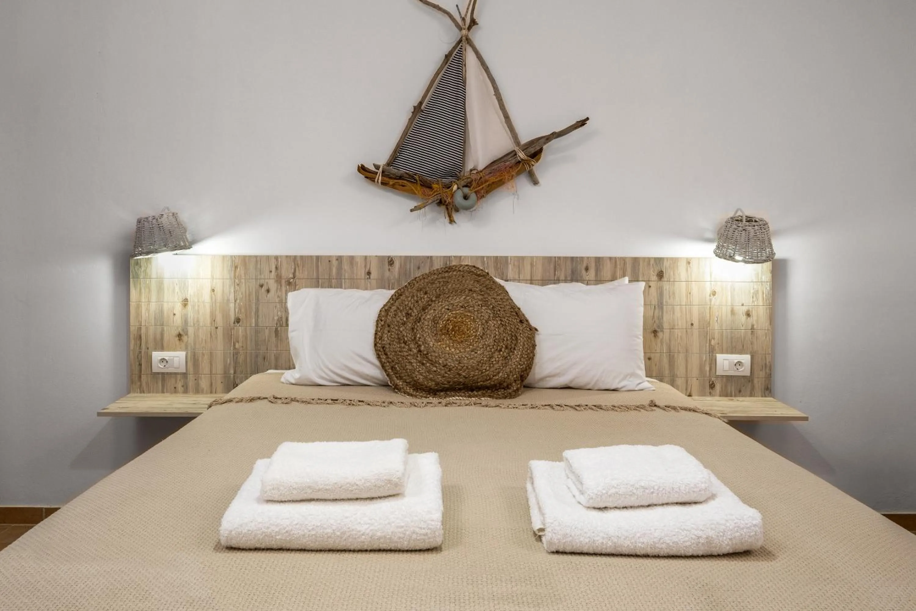 Bed in Afroditi Superior Apartments