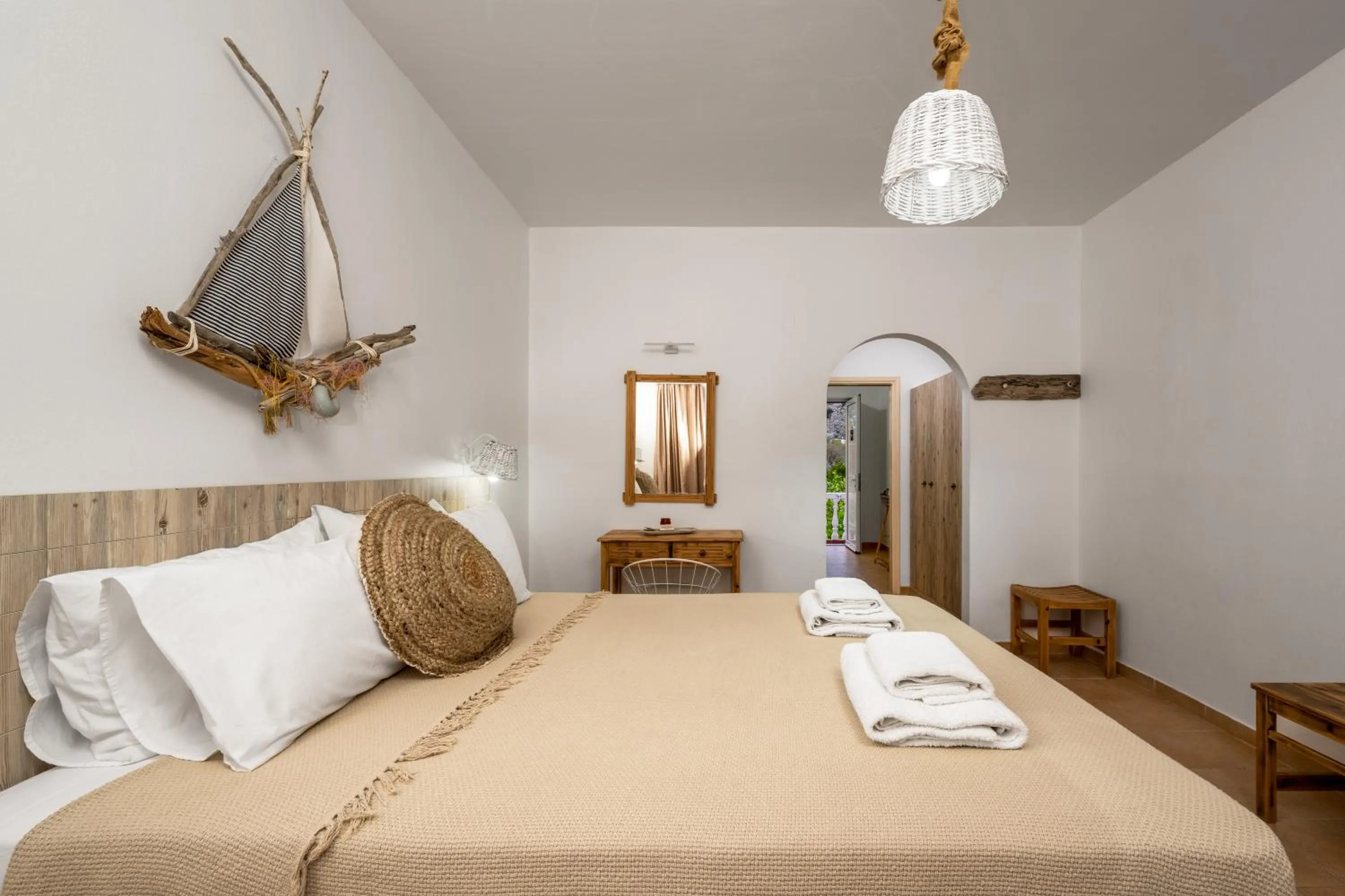 Bedroom, Bed in Afroditi Superior Apartments