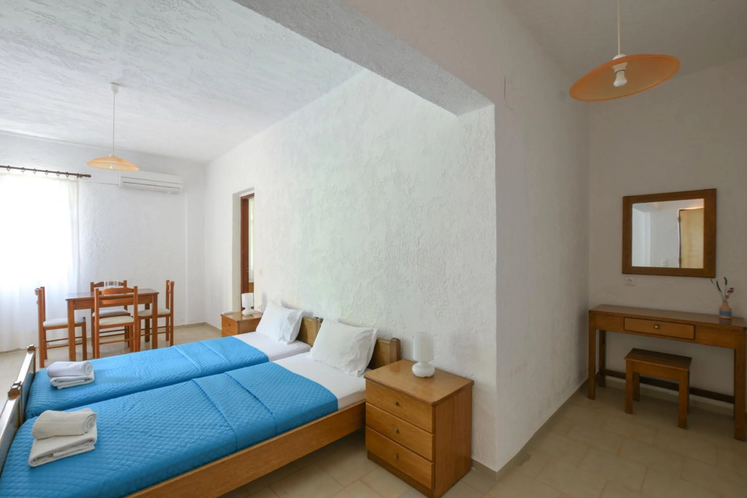 Bed in Galini Apartments