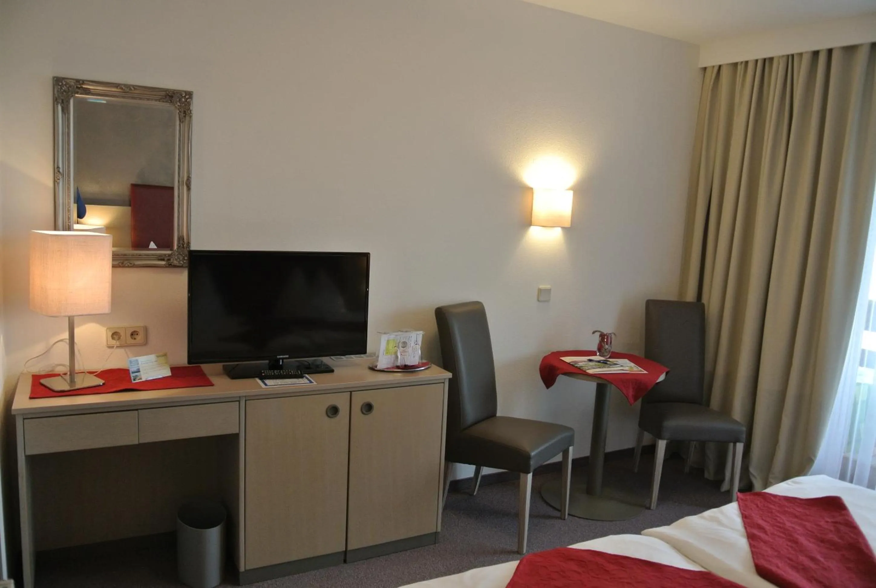 Decorative detail, Bed in Dei Hotel Schönblick