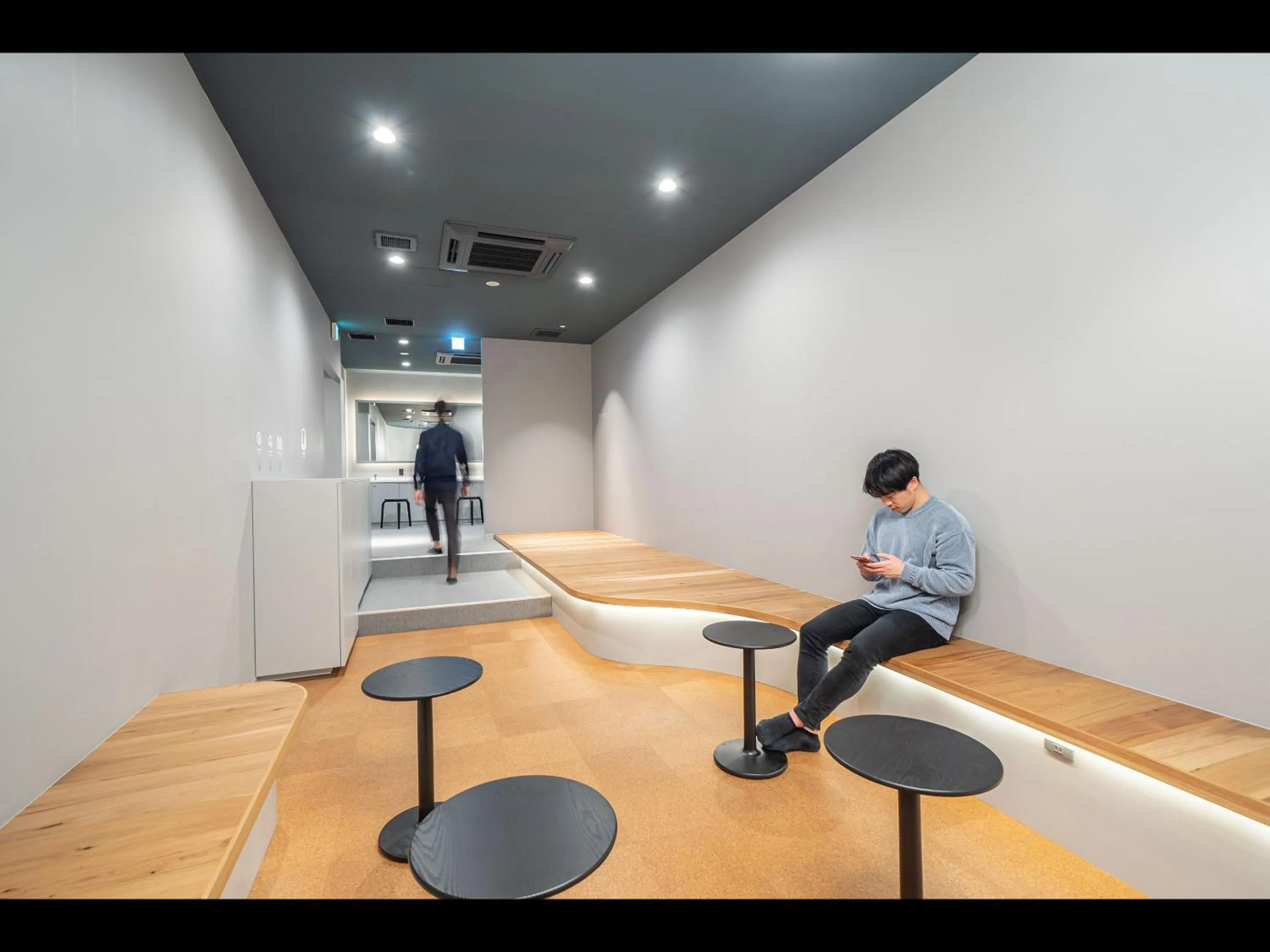 Lounge or bar in Capsule Plus Yokohama Sauna & Capsule