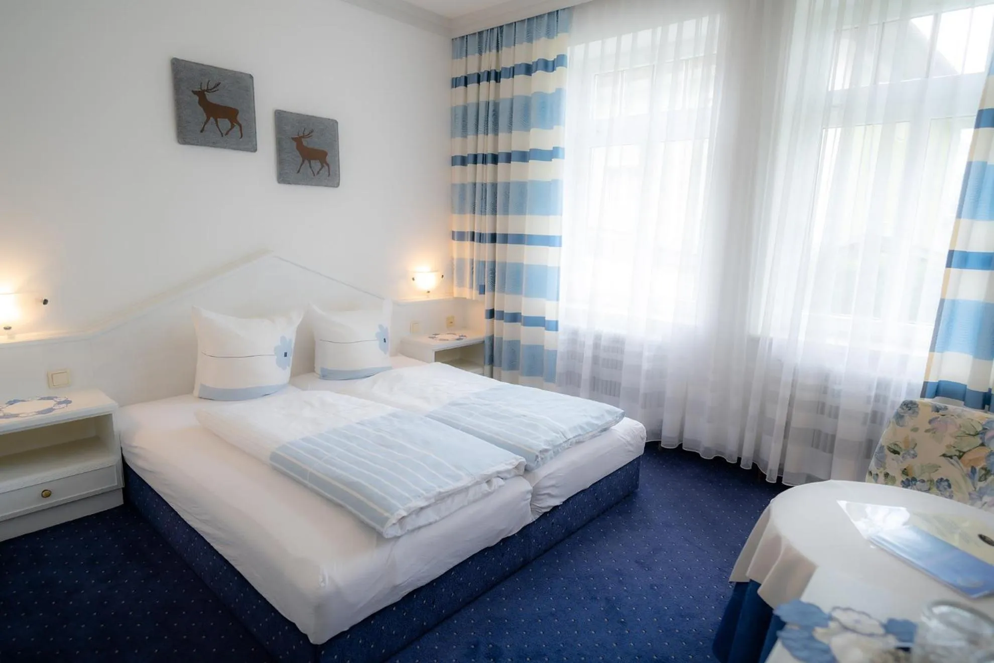 Bedroom, Bed in Hotel Garni Hubertus-Nostalgie & Charme