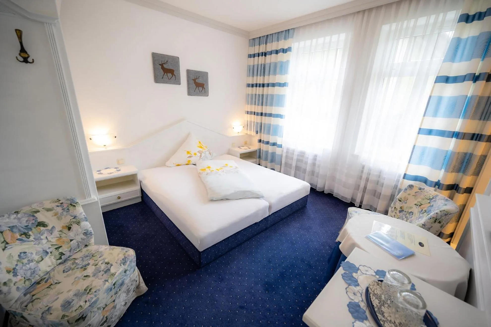 Bedroom, Bed in Hotel Garni Hubertus-Nostalgie & Charme