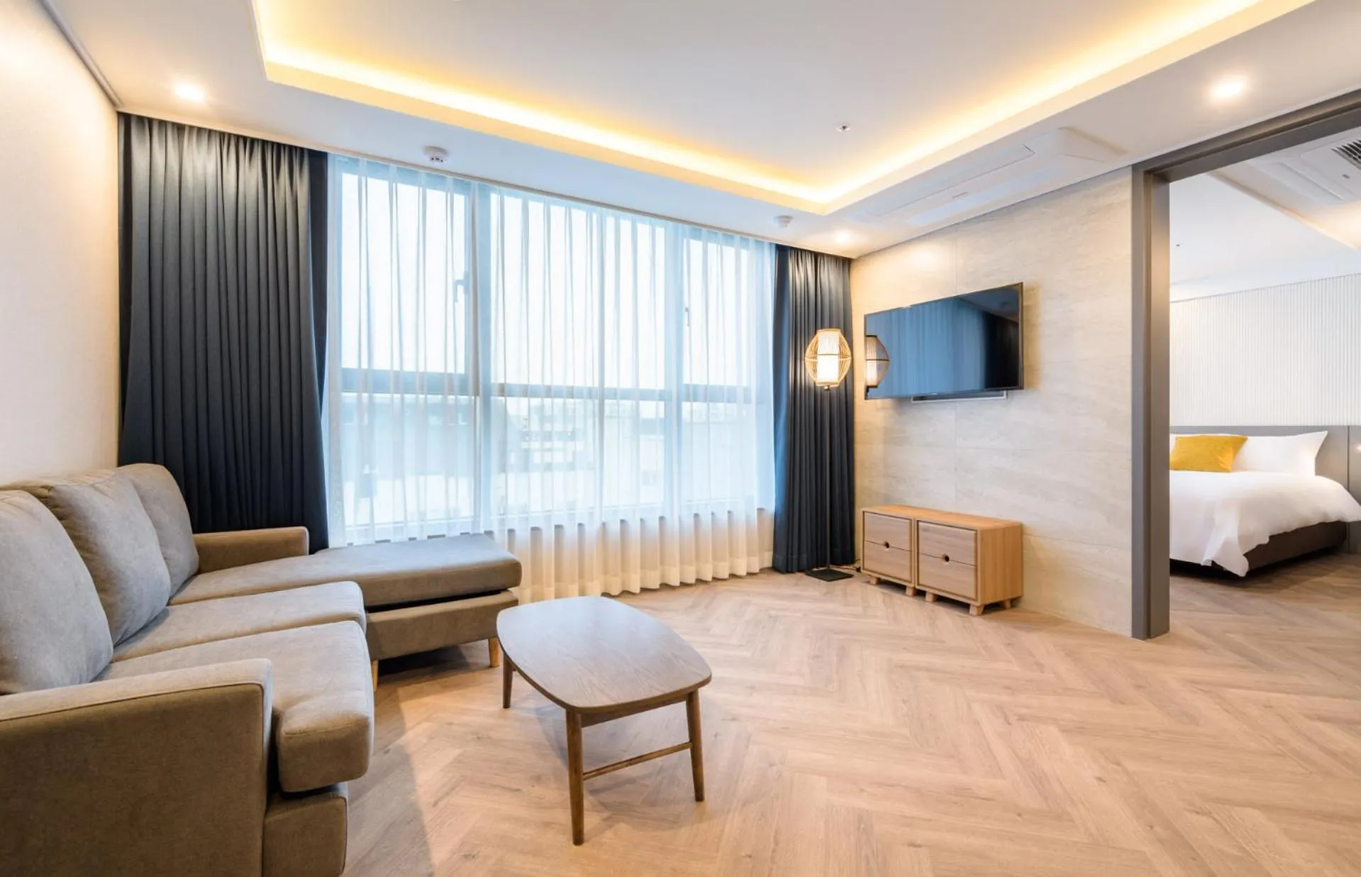 Bed in Ventimo Hotel & Residence Jeju