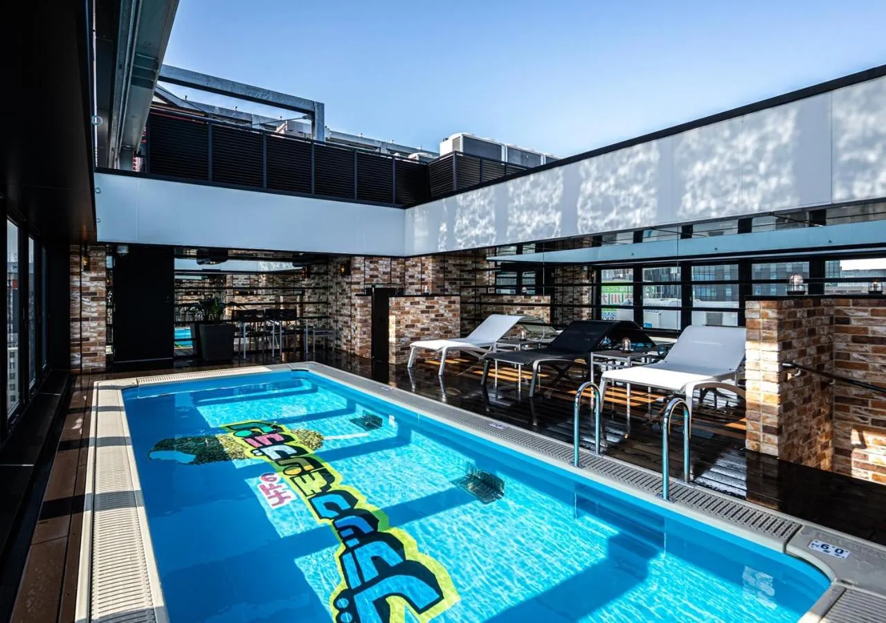 Pool view in APA Hotel & Resort Hakata Ekihigashi