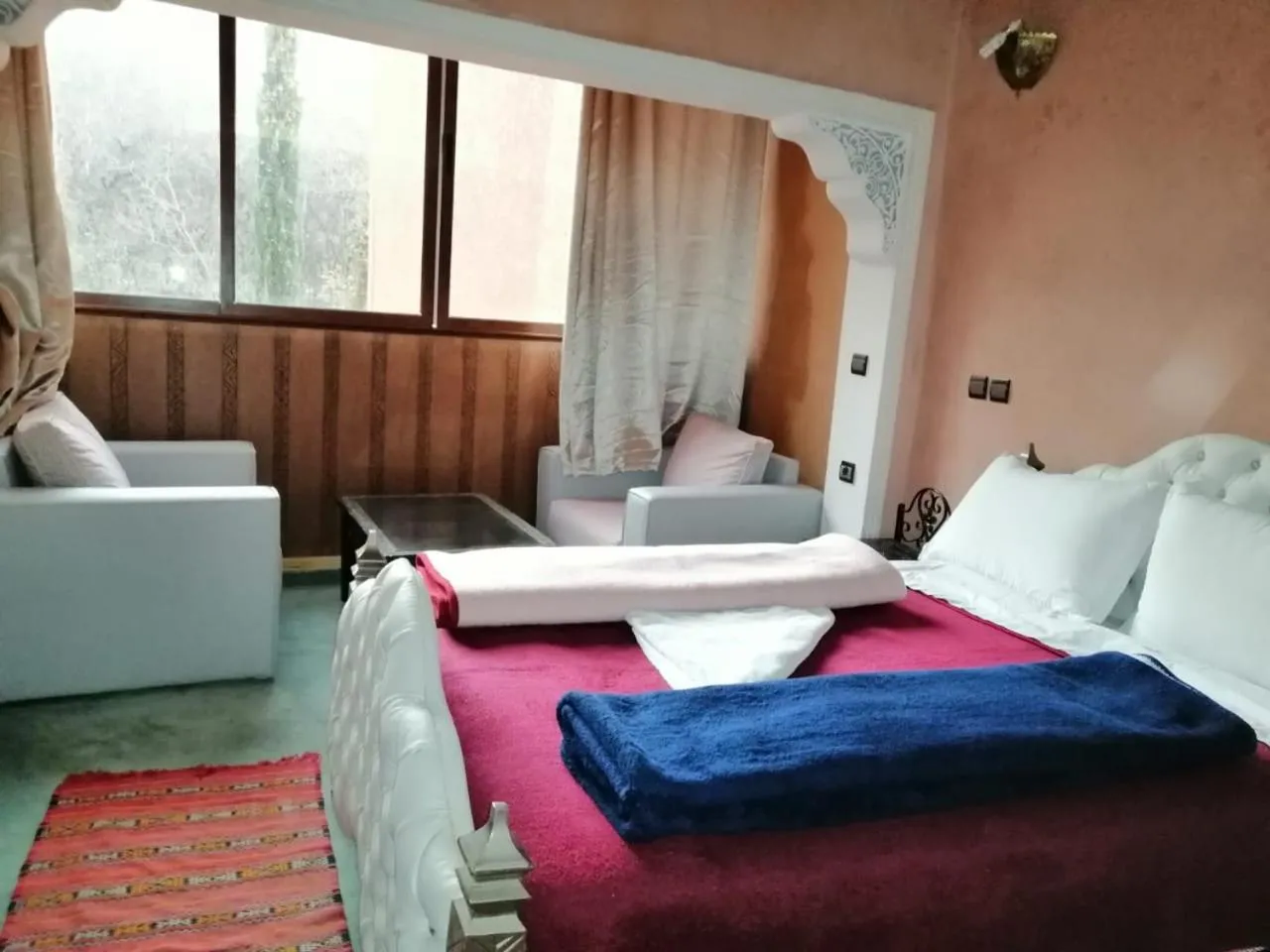 Bed in Hôtel Restaurant Les Etoiles Du Toubkal