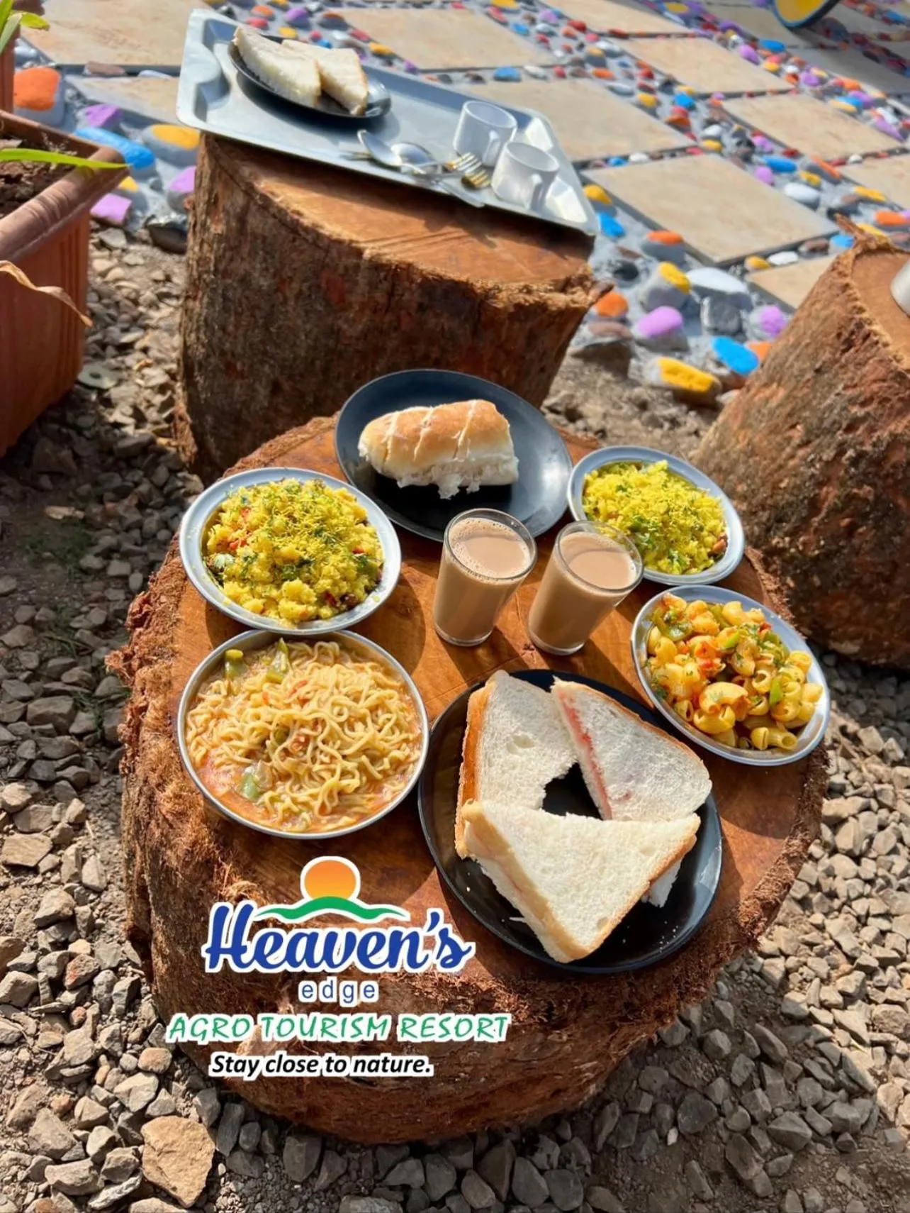 Food in Heavens Edge Resort