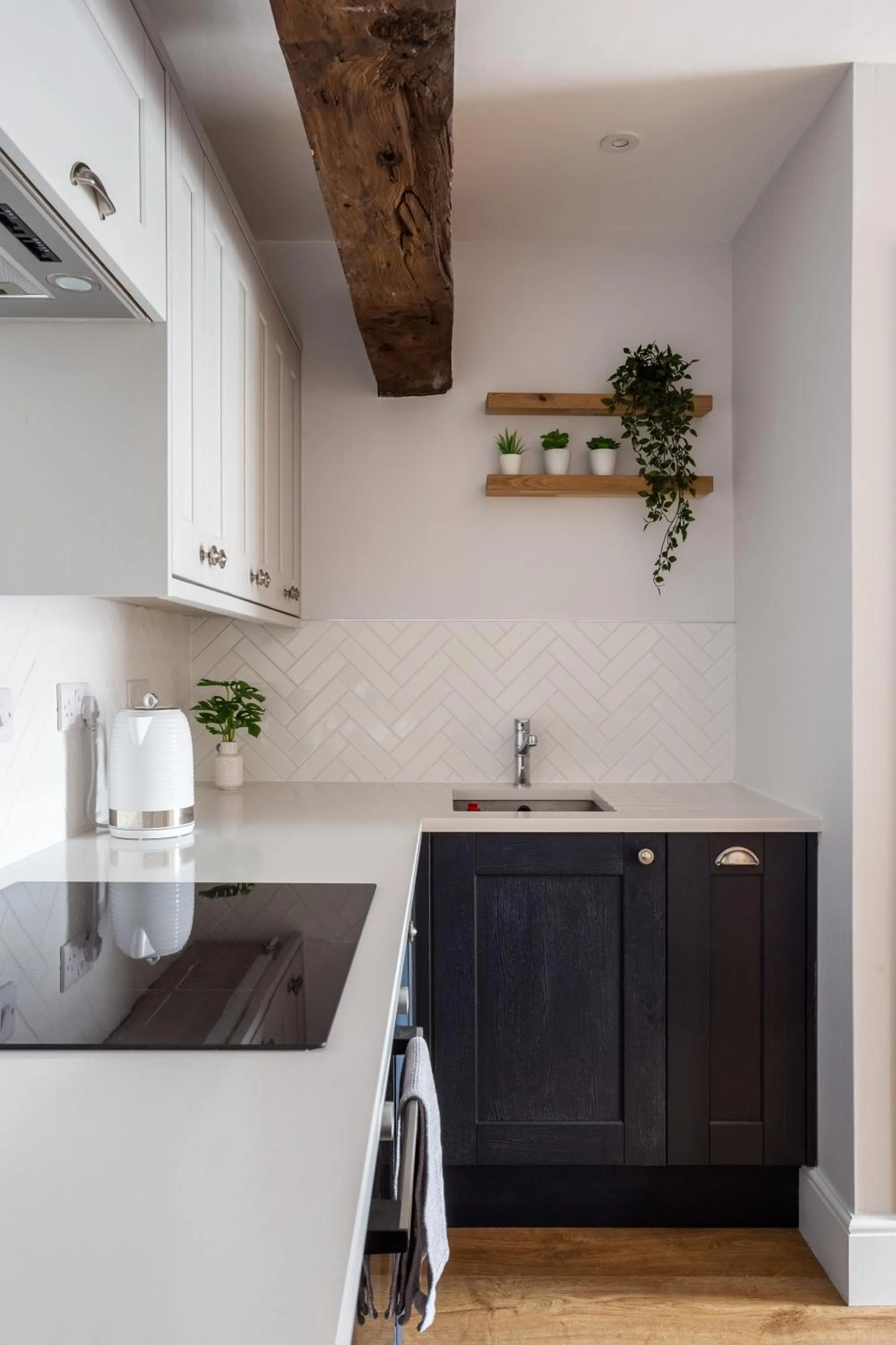 Kitchen or kitchenette in Luxury Apartment Woodsmill View - on the river - with balcony - Recently refurbished