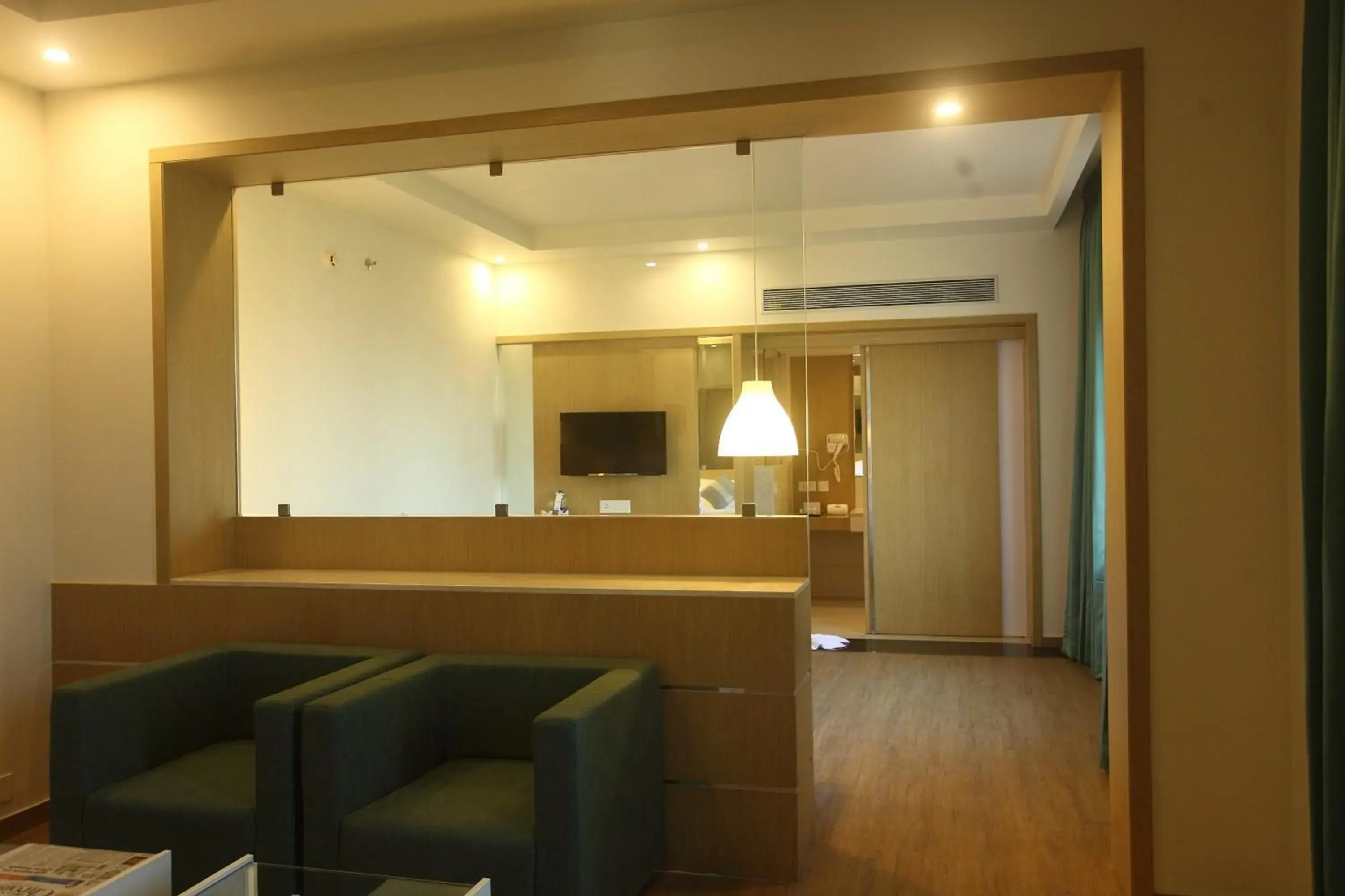 Living room in Ginger Kochi MG Road Living room in Ginger Kochi MG Road