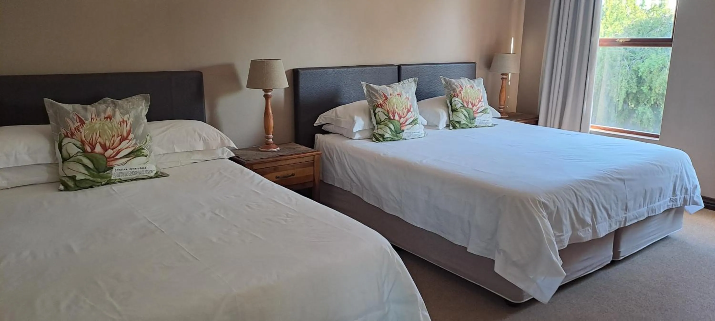 Bed in Karoo Sun Guest House