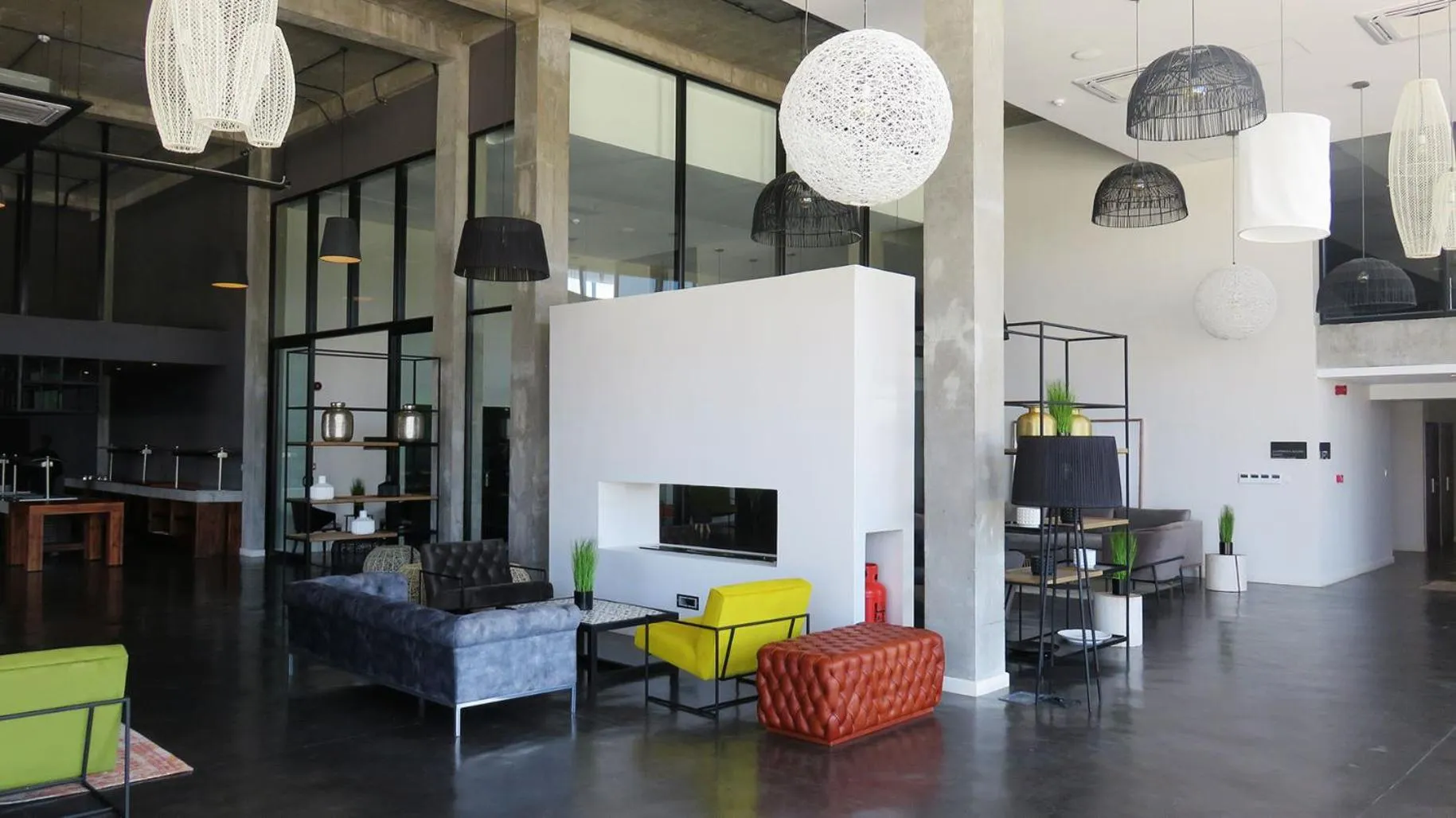 Seating area in The Urban Hotel Lusaka