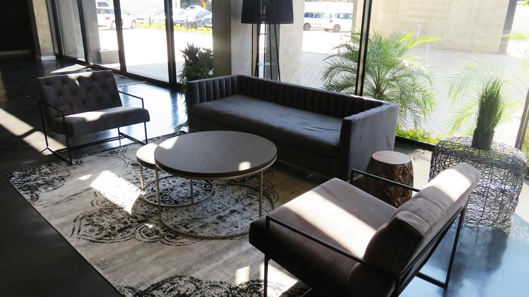 Seating area in The Urban Hotel Lusaka