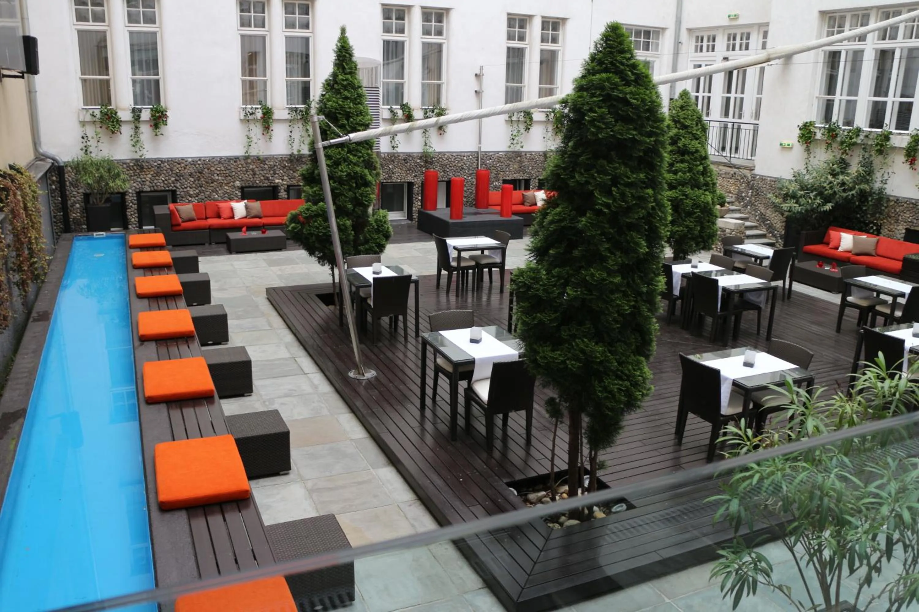 Patio in The Levante Parliament A Design Hotel