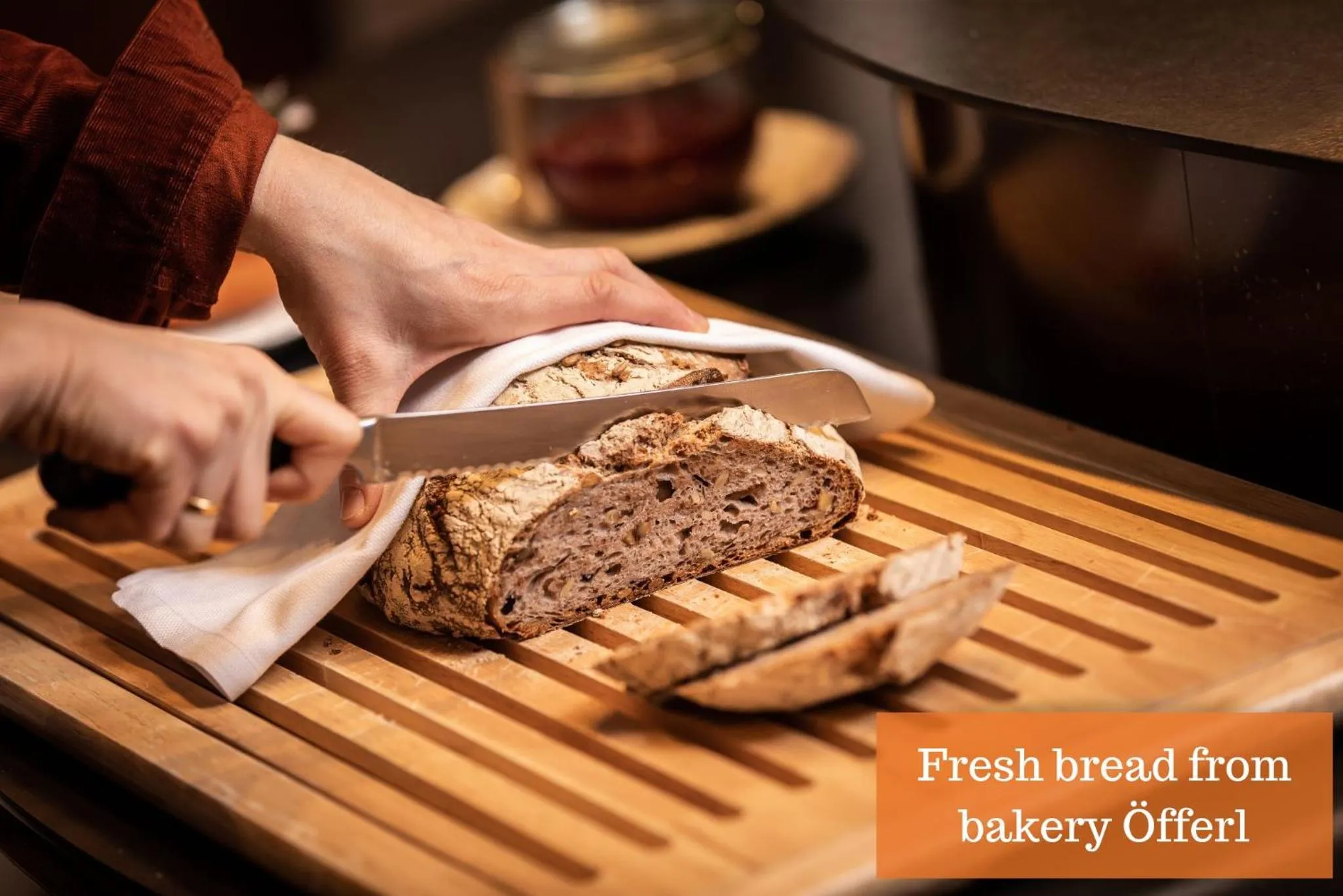 Food and drinks in Buxbaum Beletage Design & Boutique Hotel