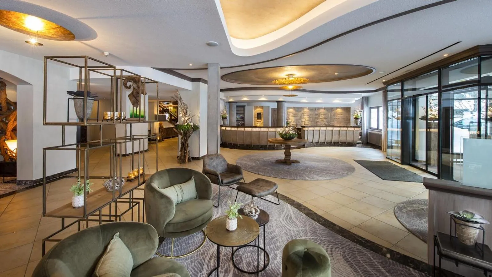 Lobby or reception, Bed in aja Fürstenhaus am Achensee