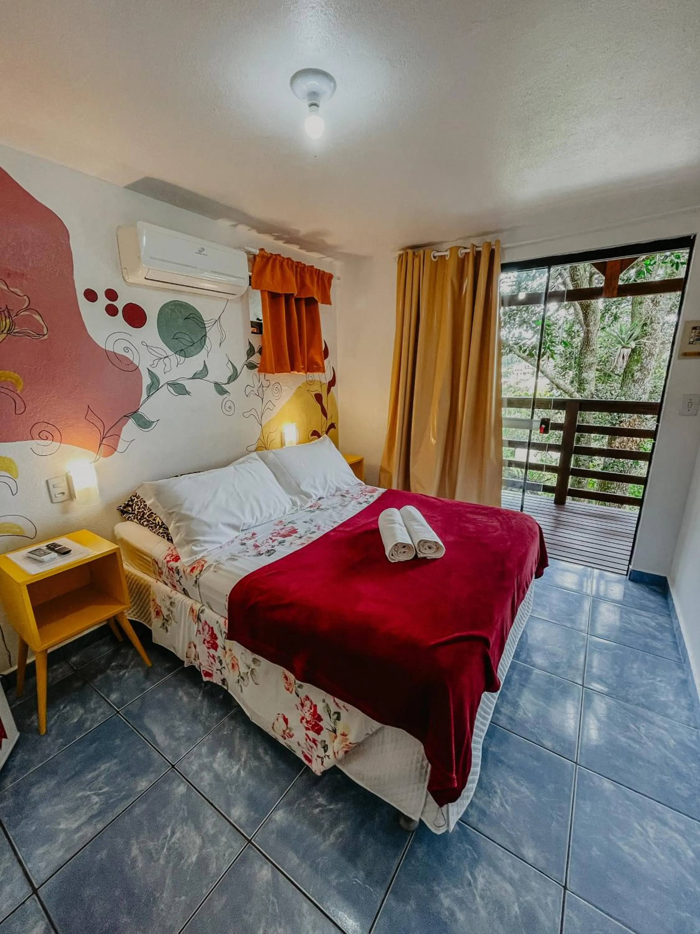 Bed in Pousada Praia de Bombinhas